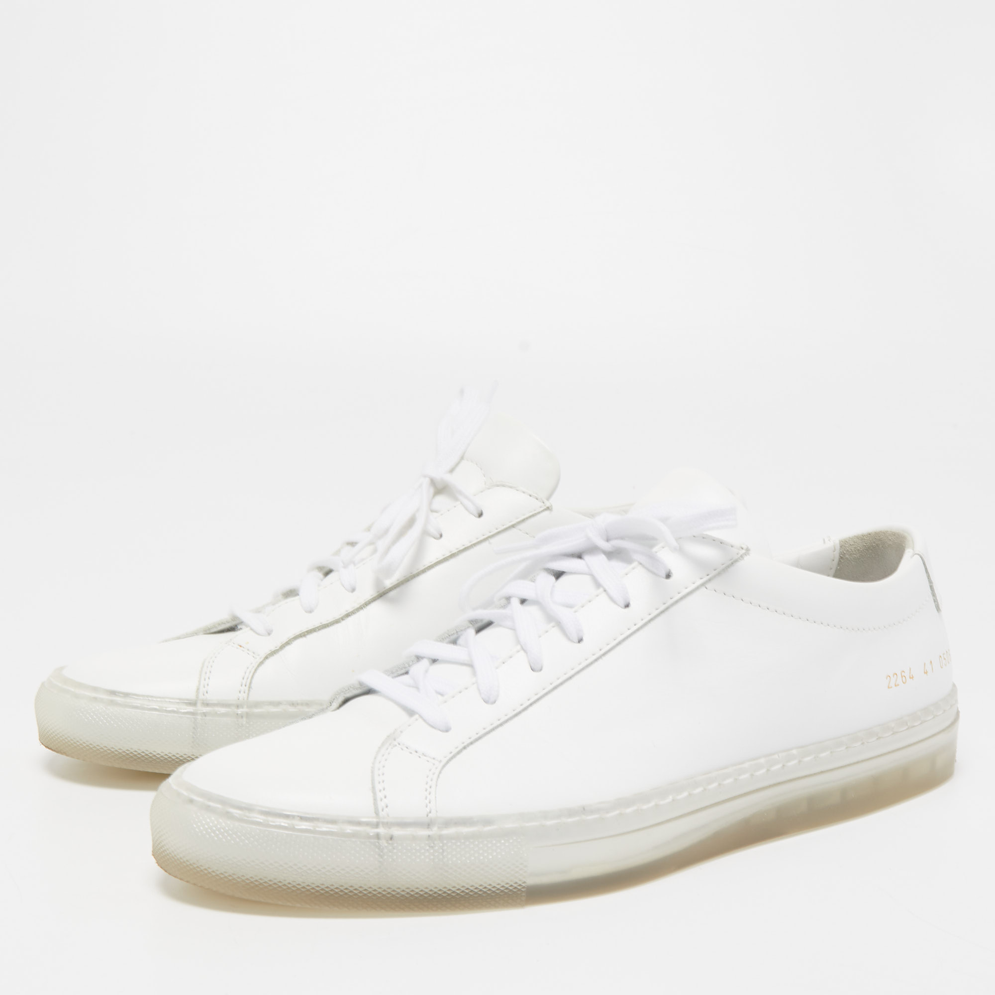

Common Projects White Leather Achilles Sneakers Size