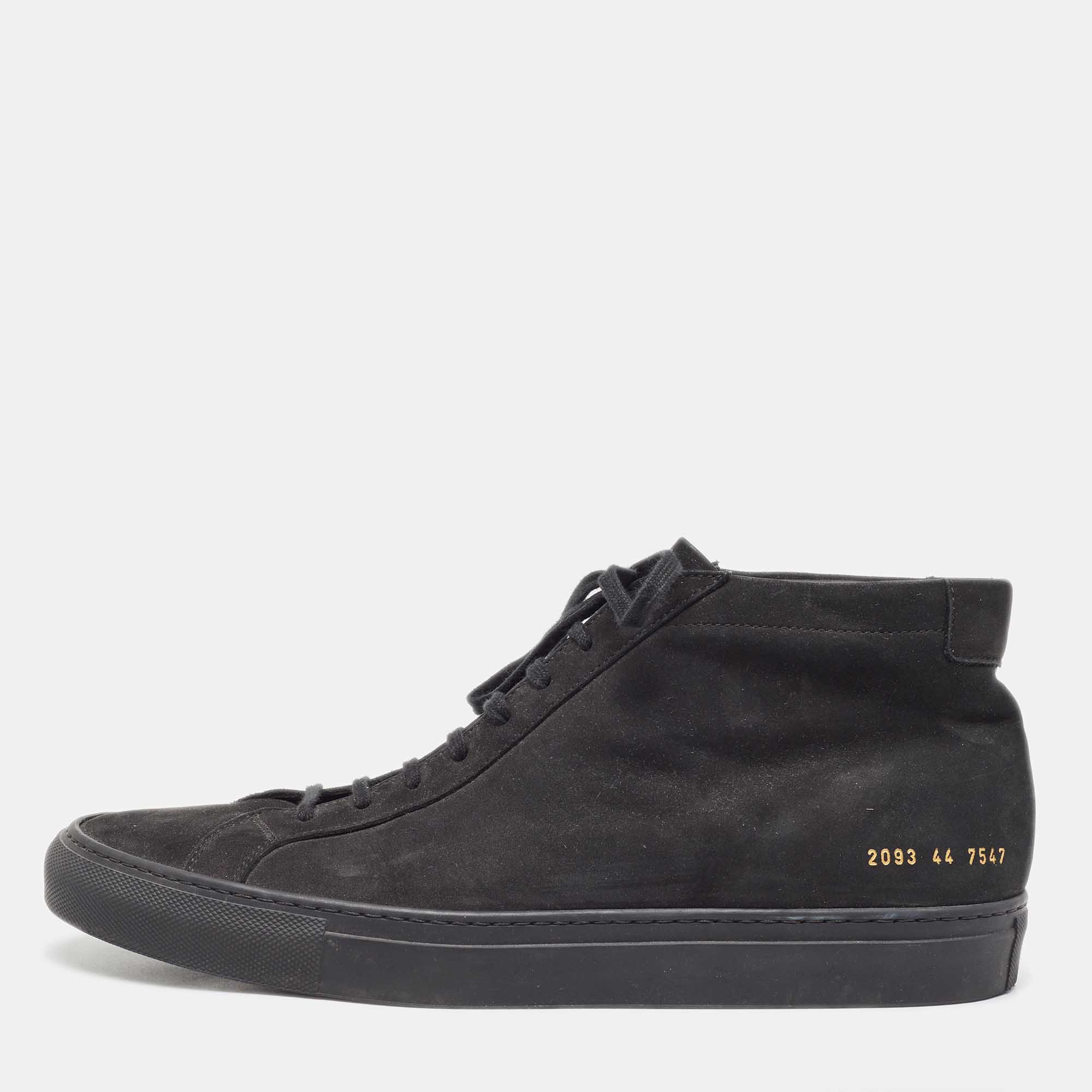 

Common Projects Black Suede High Top Sneakers Size