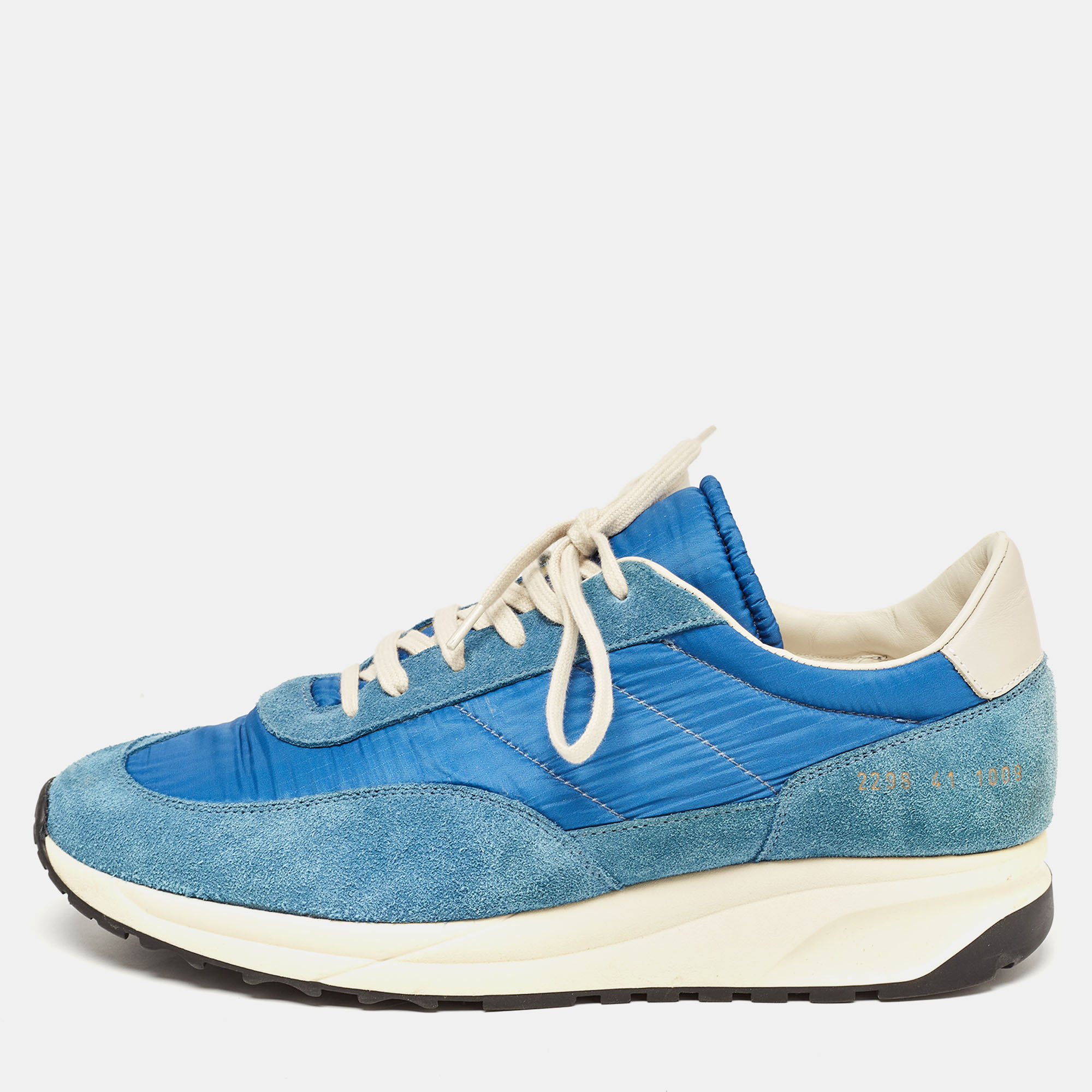 

Common Projects Blue Suede and Fabric Low Top Sneakers Size