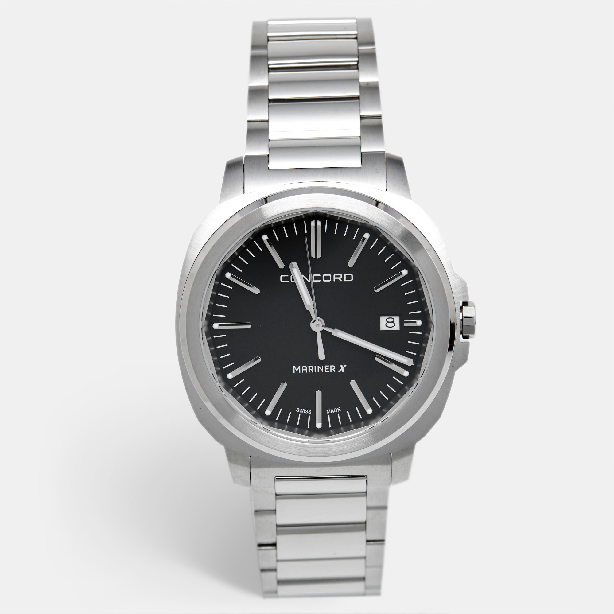 

Concord Black Dial Stainless Steel Mariner X, Silver