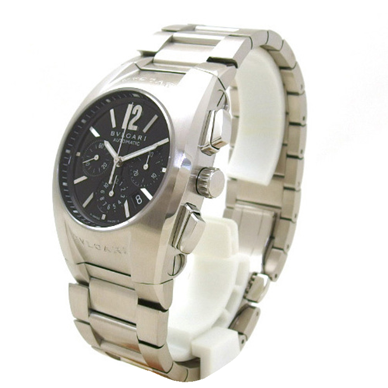 

Bvlgari Black Stainless Steel EG35S Elgon Automatic Men's Wristwatch