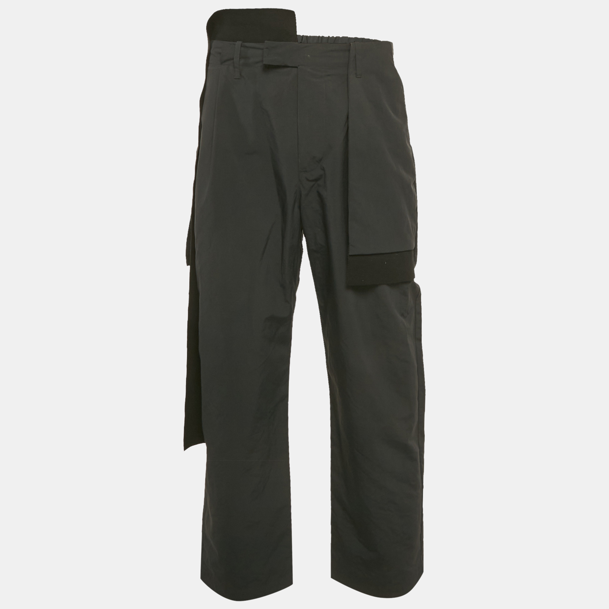 

Craig Green Black Synthetic Pocket Detail Trousers S