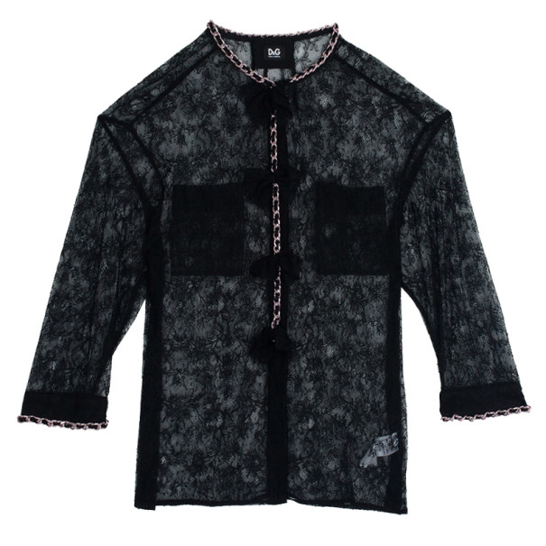 D and G Spark Lace &amp; Chain Jacket M