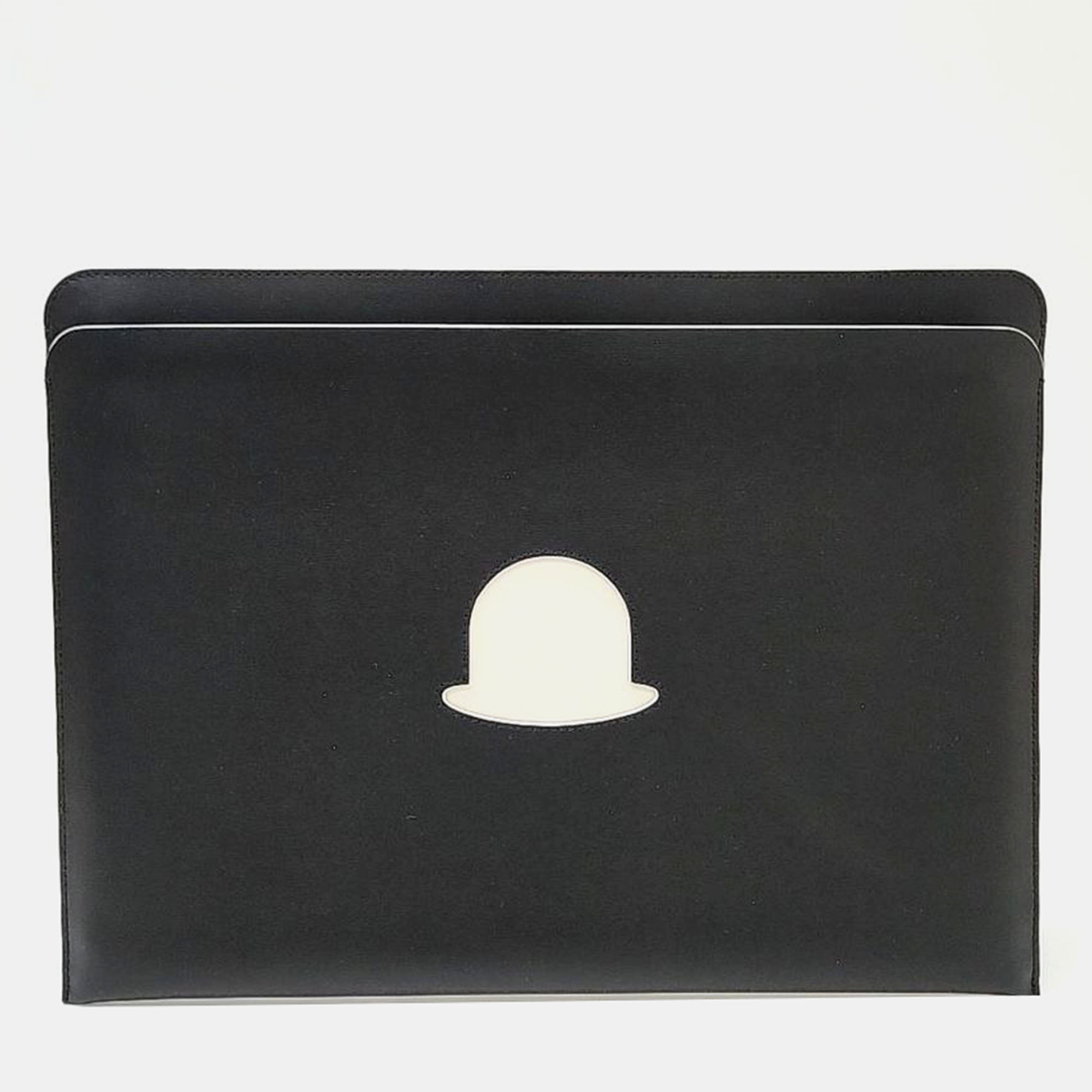 

Delvaux Black Leather Clutch