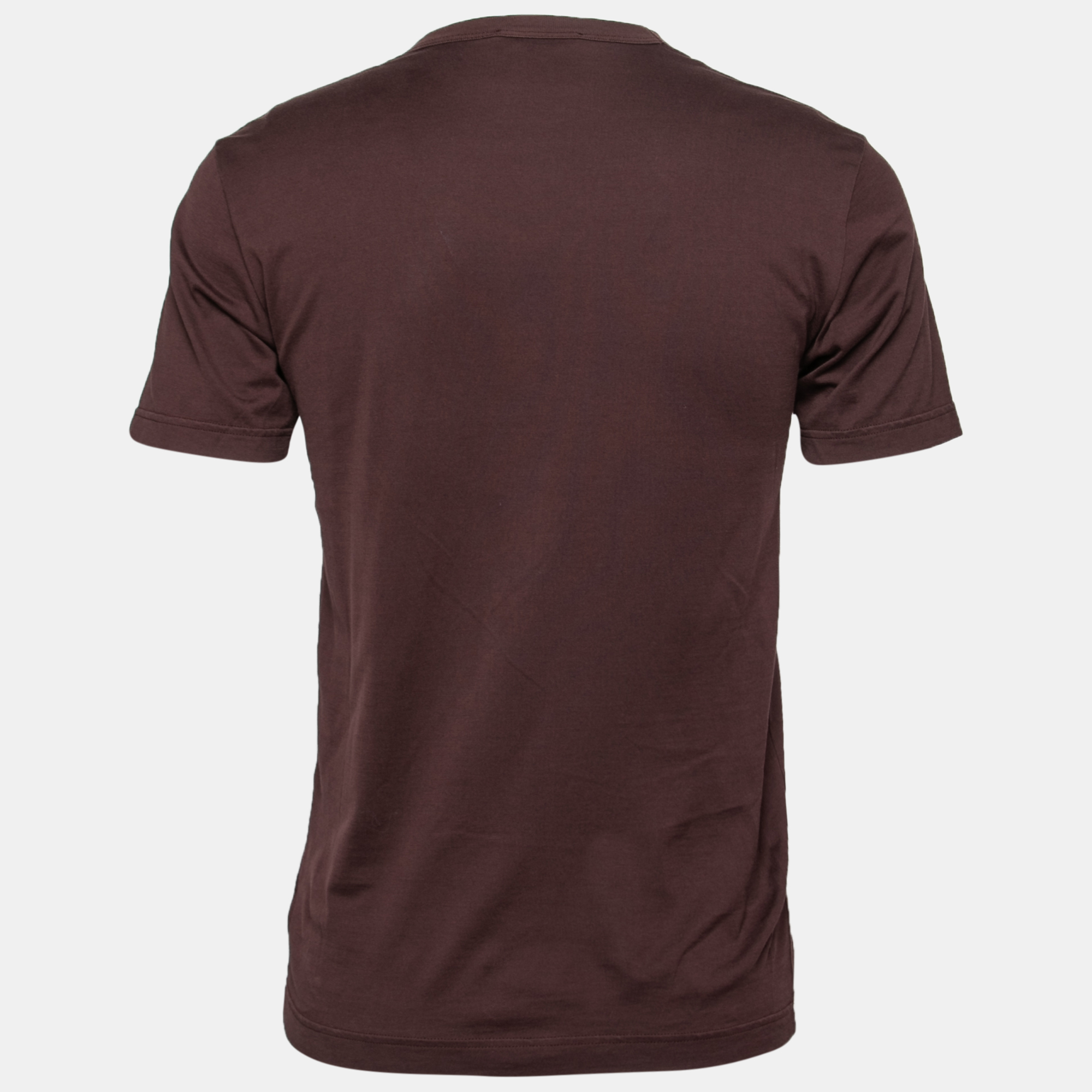 

D&G Burdungy Embroidered Cotton T-Shirt, Burgundy