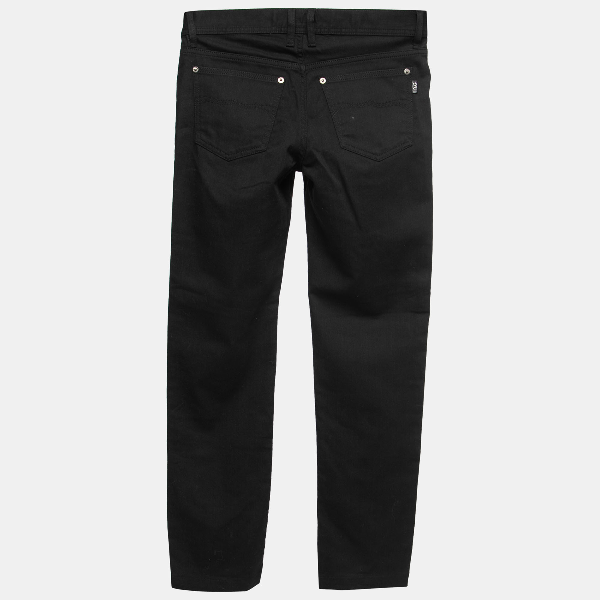 

D&G Black Denim Straight Fit Power Jeans