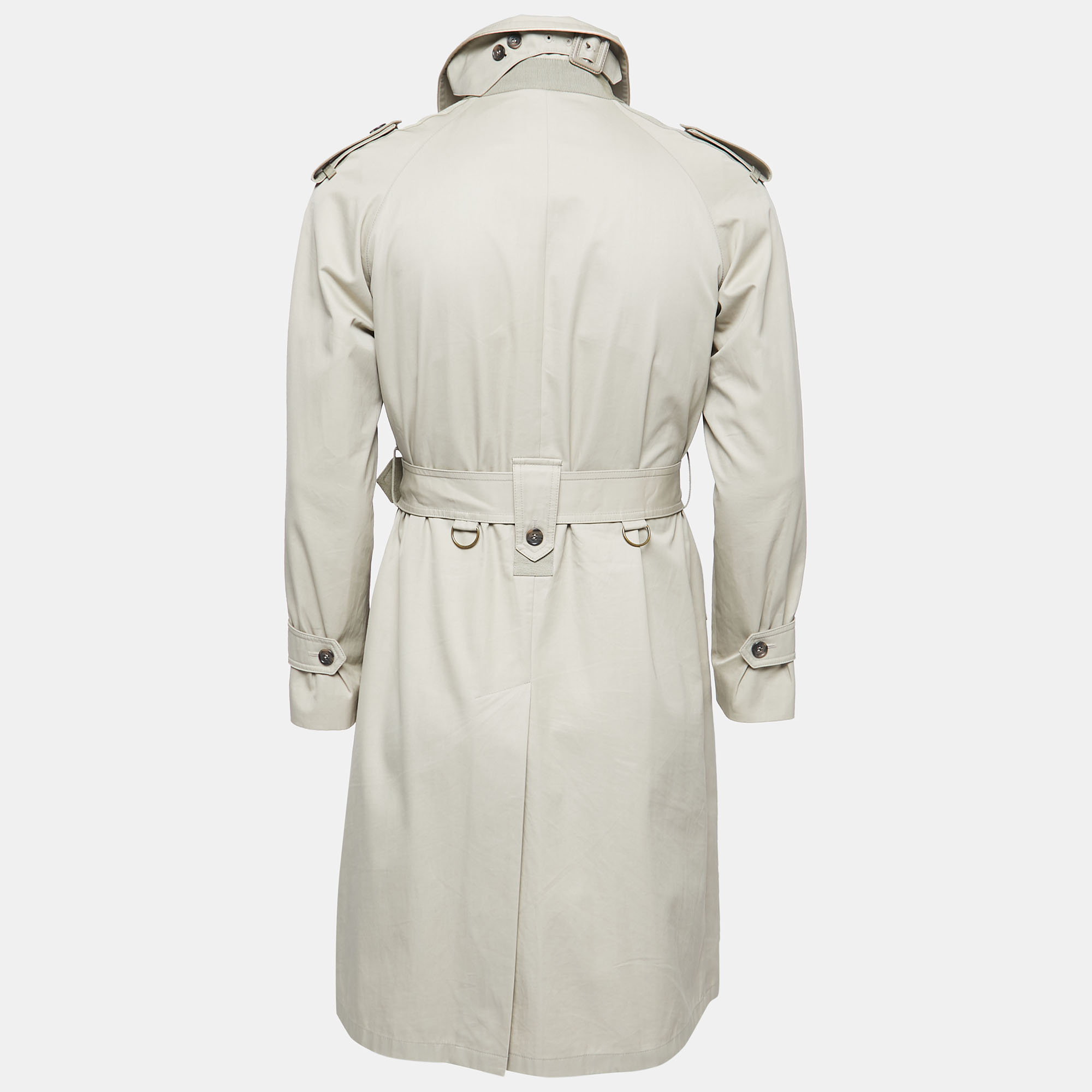 

D&G Beige Gabardine Belted Trench Coat