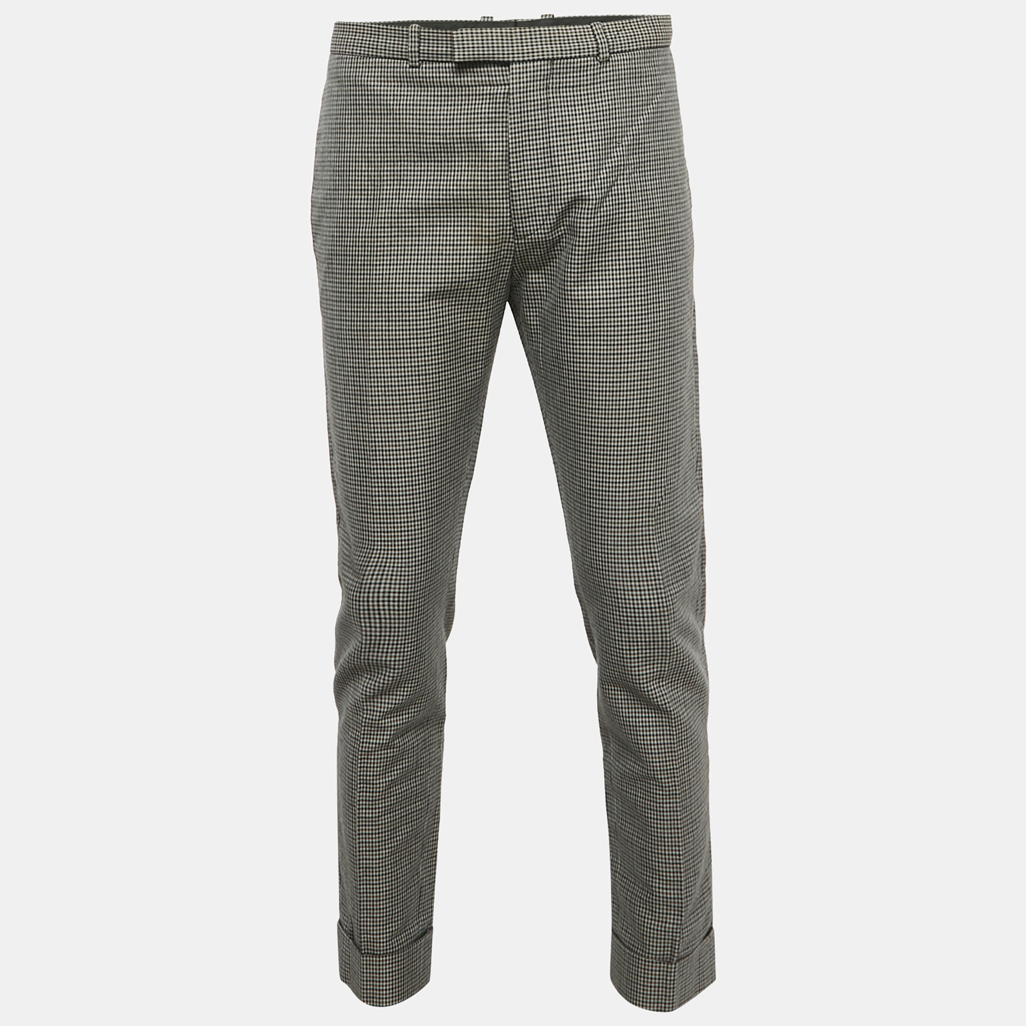 

Diesel Black Gold Grey Houndstooth Pants L/Waist 36"