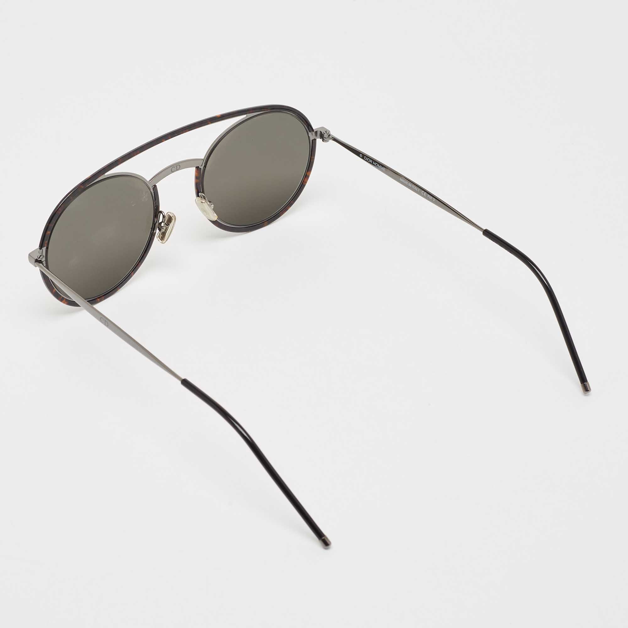 

Dior Homme Gold Mirror 4HUQV Synthesis 01 Round Sunglasses