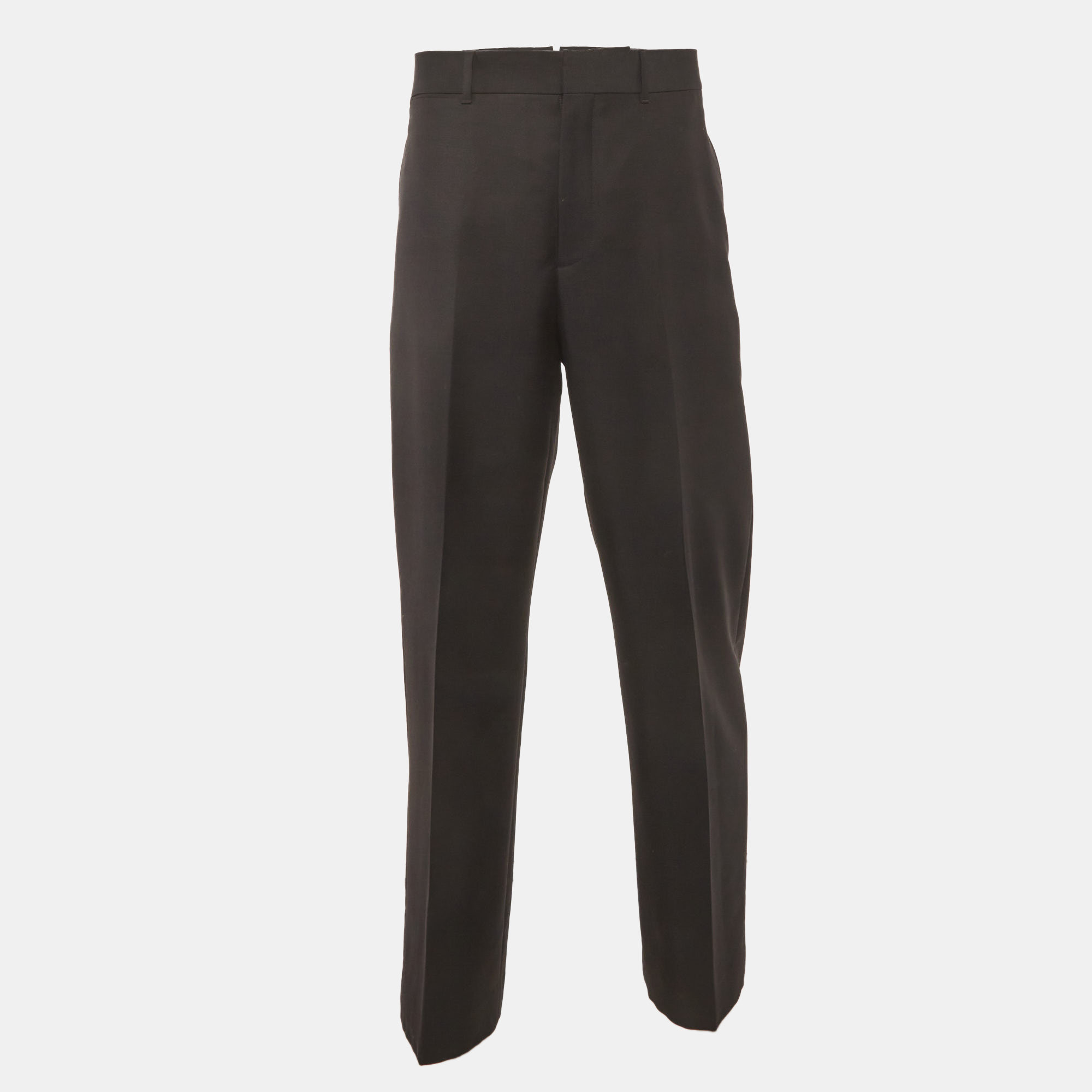 

Dior Homme Black Gabardine Formal Trousers L