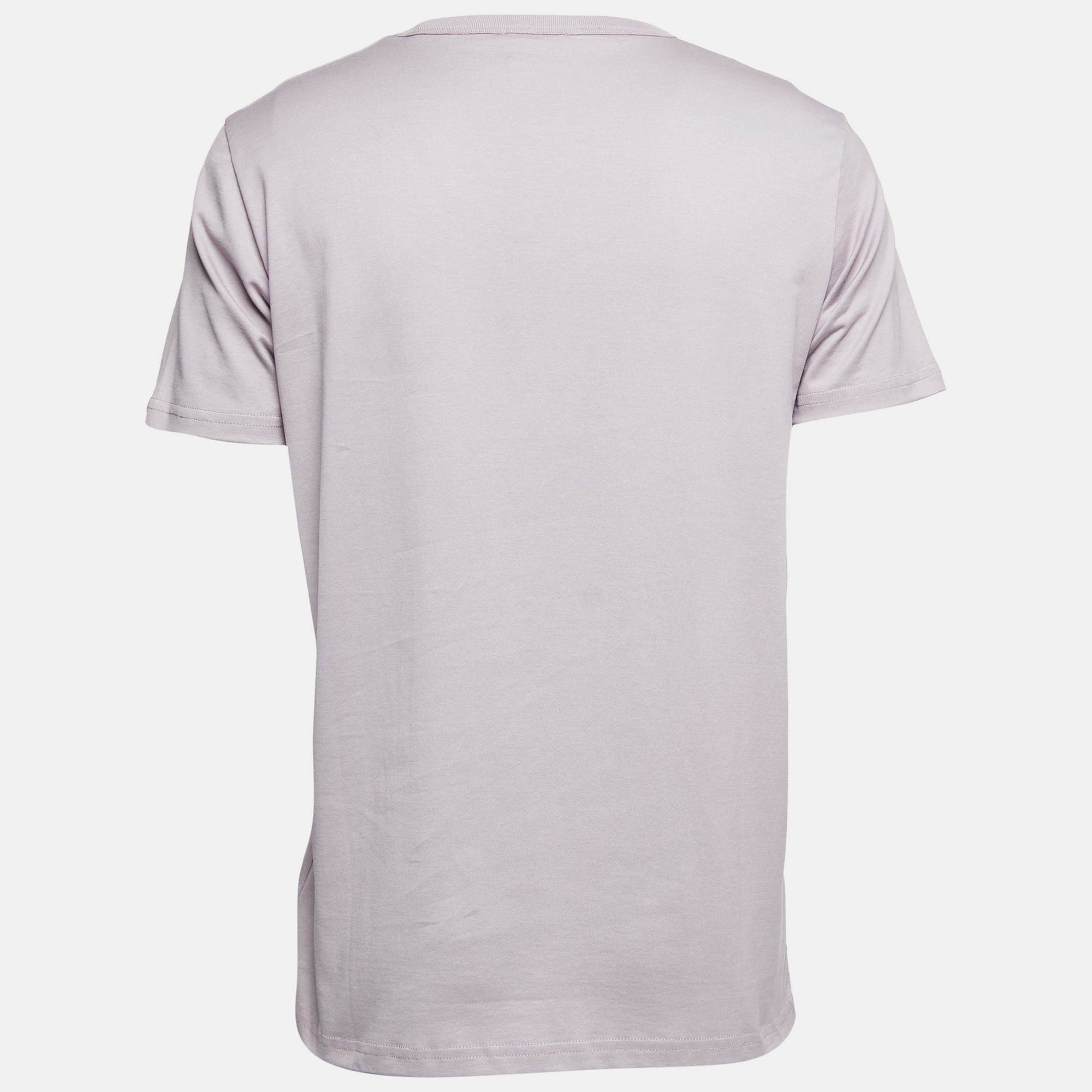 

Dior Homme Pale Pink CD Icon Logo Embroidered Cotton Crew Neck T-Shirt