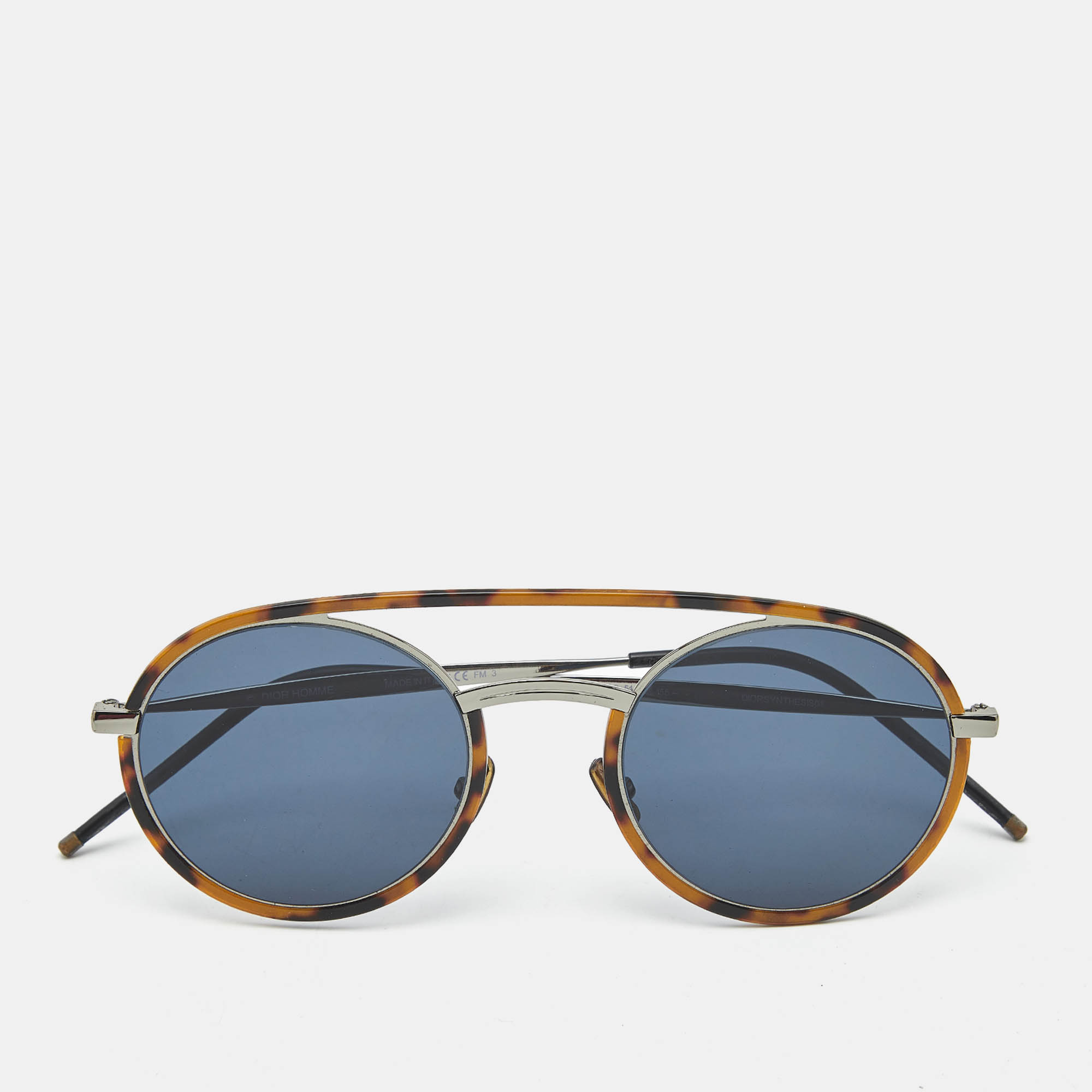 

Dior Homme Tortoise Brown/Black EPZA9 Synthesis01 Round Sunglasses