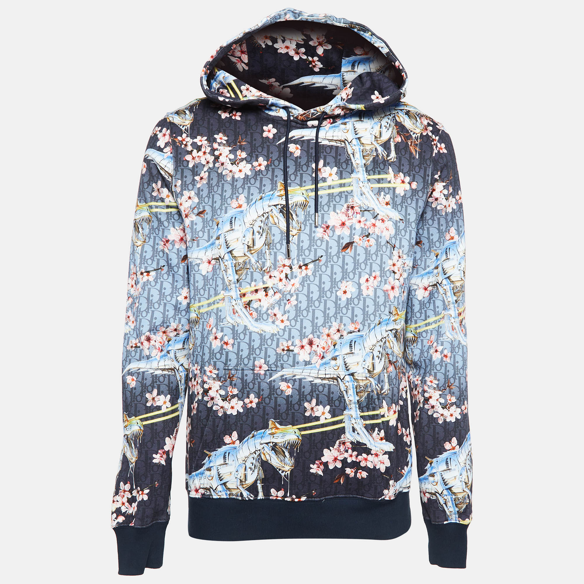 

Dior Homme X Sorayama Blue Printed Cotton Knit Hoodie L, Navy blue