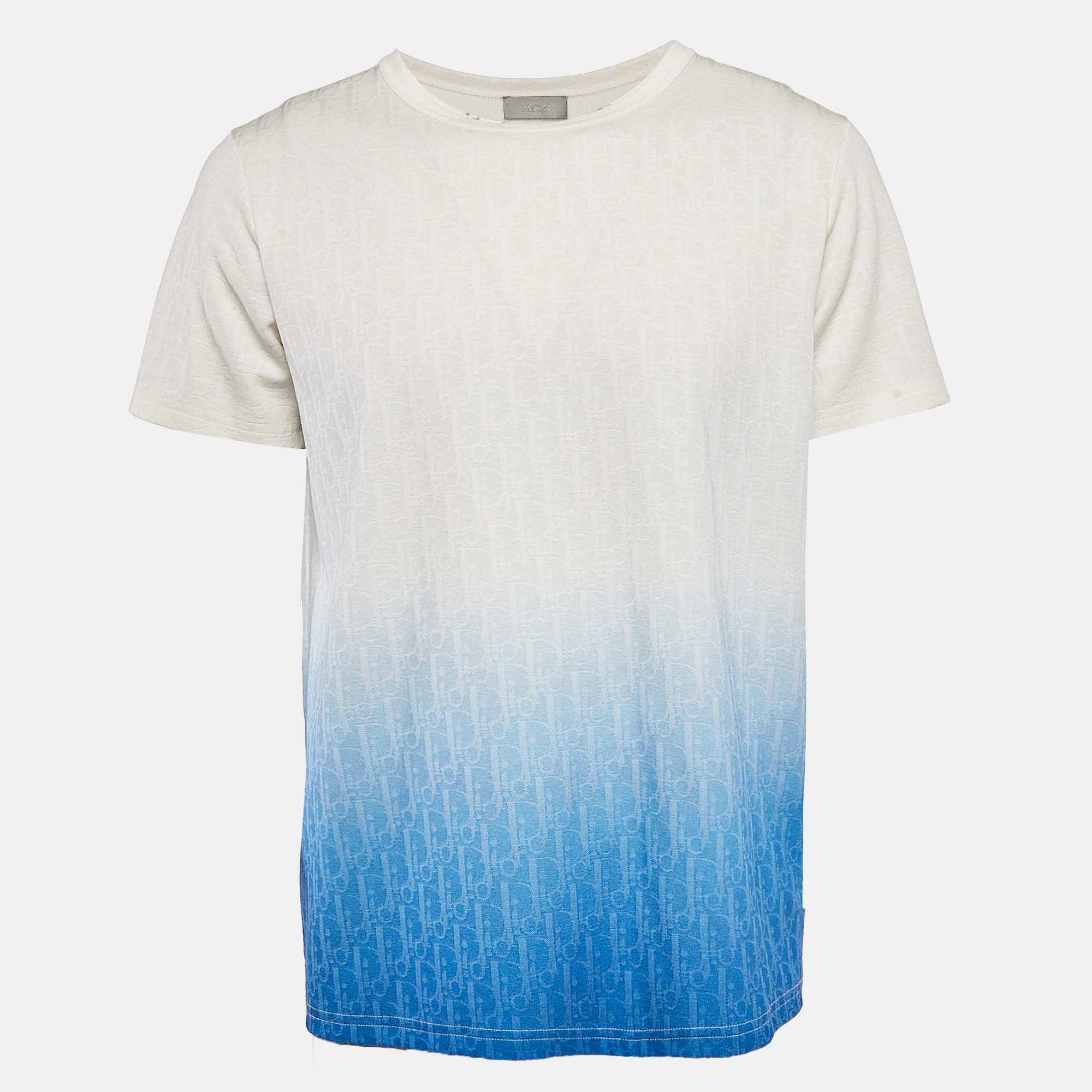 

Dior Homme Blue Ombre Oblique Jersey T-Shirt XL