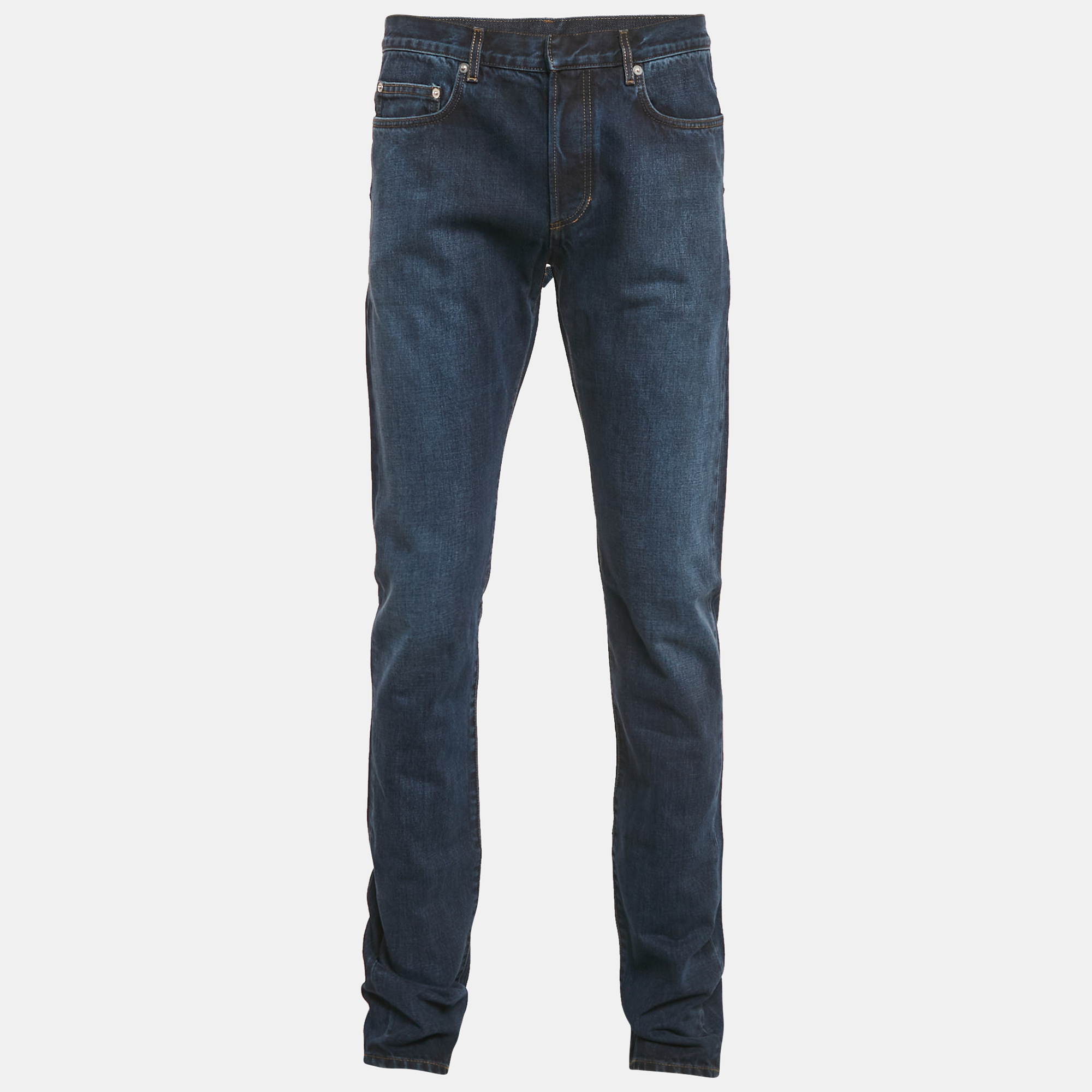 

Dior Homme Blue Denim Straight Leg Jeans M Waist 33"