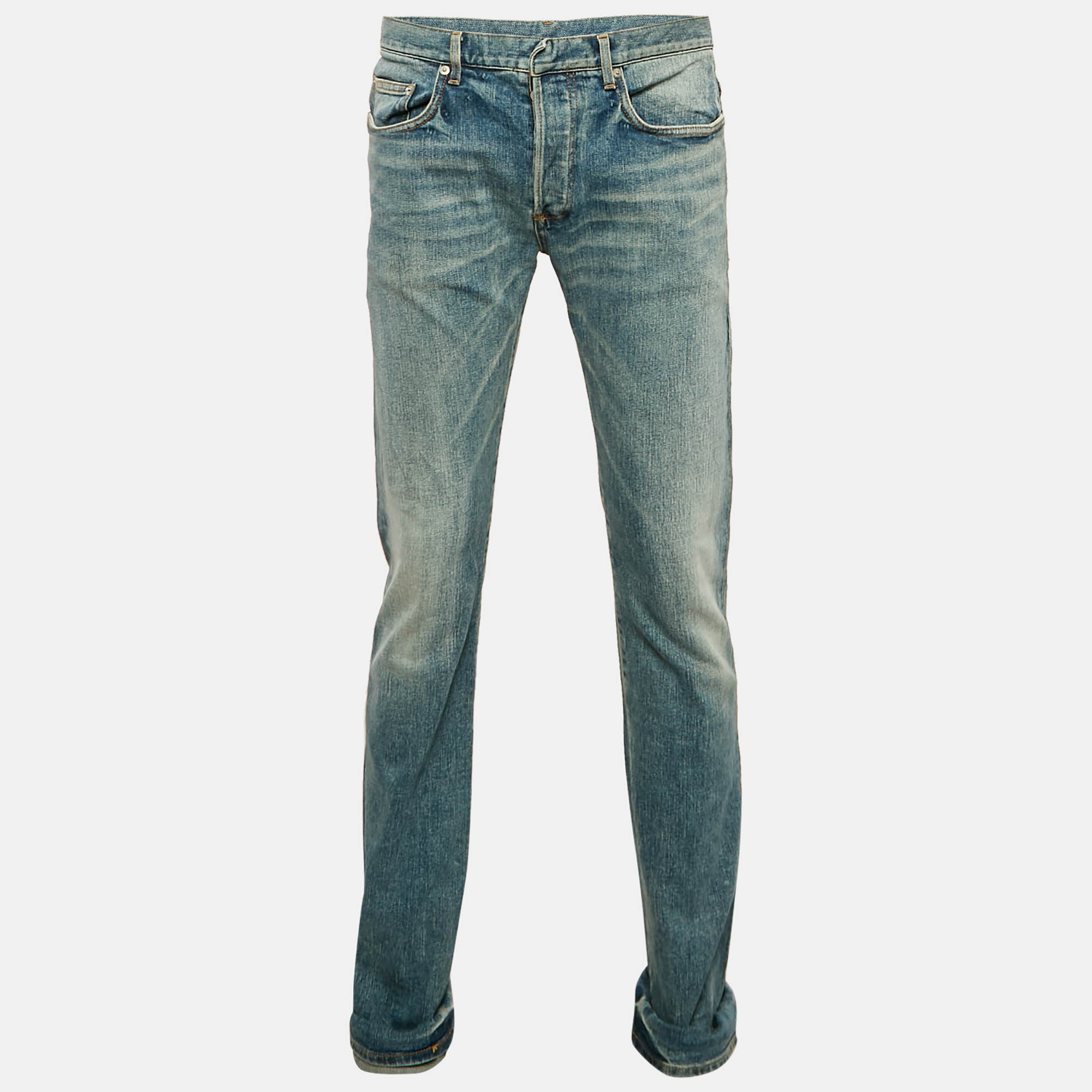

Dior Homme Blue Faded Denim Regular Fit Jeans L Waist 33"