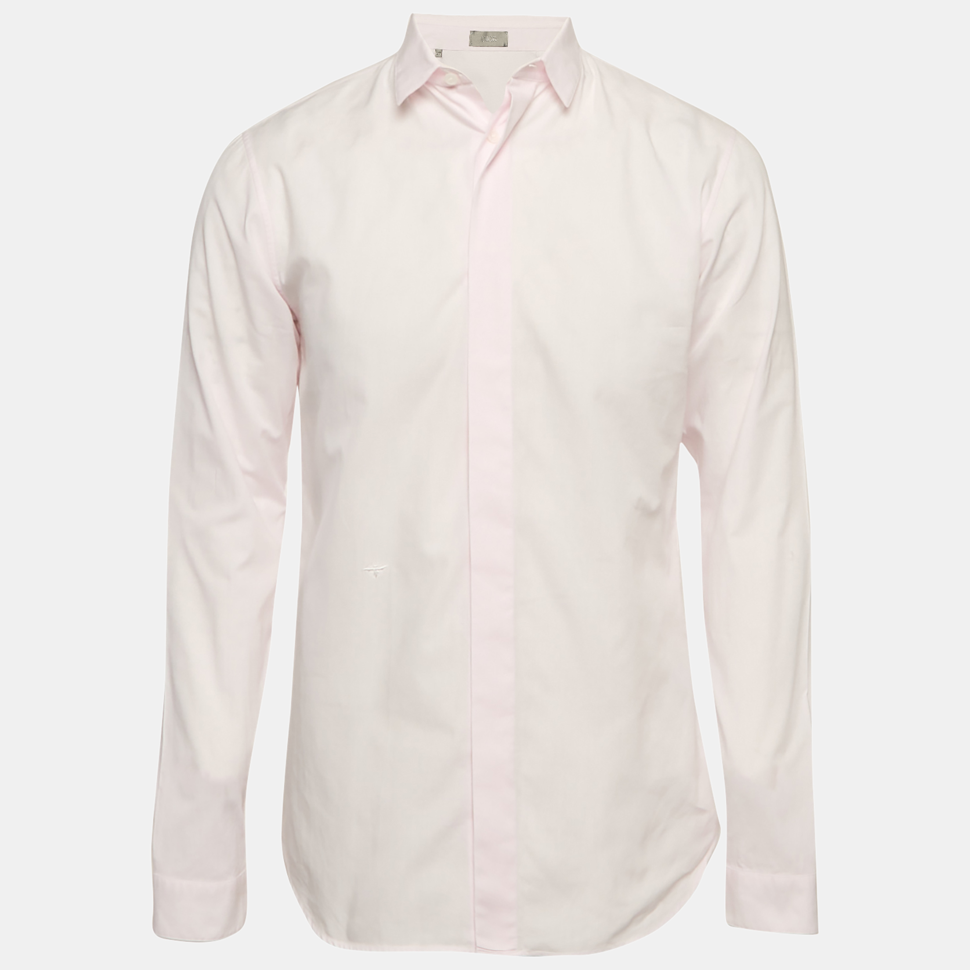

Dior Homme Pink Cotton Button Front Shirt M