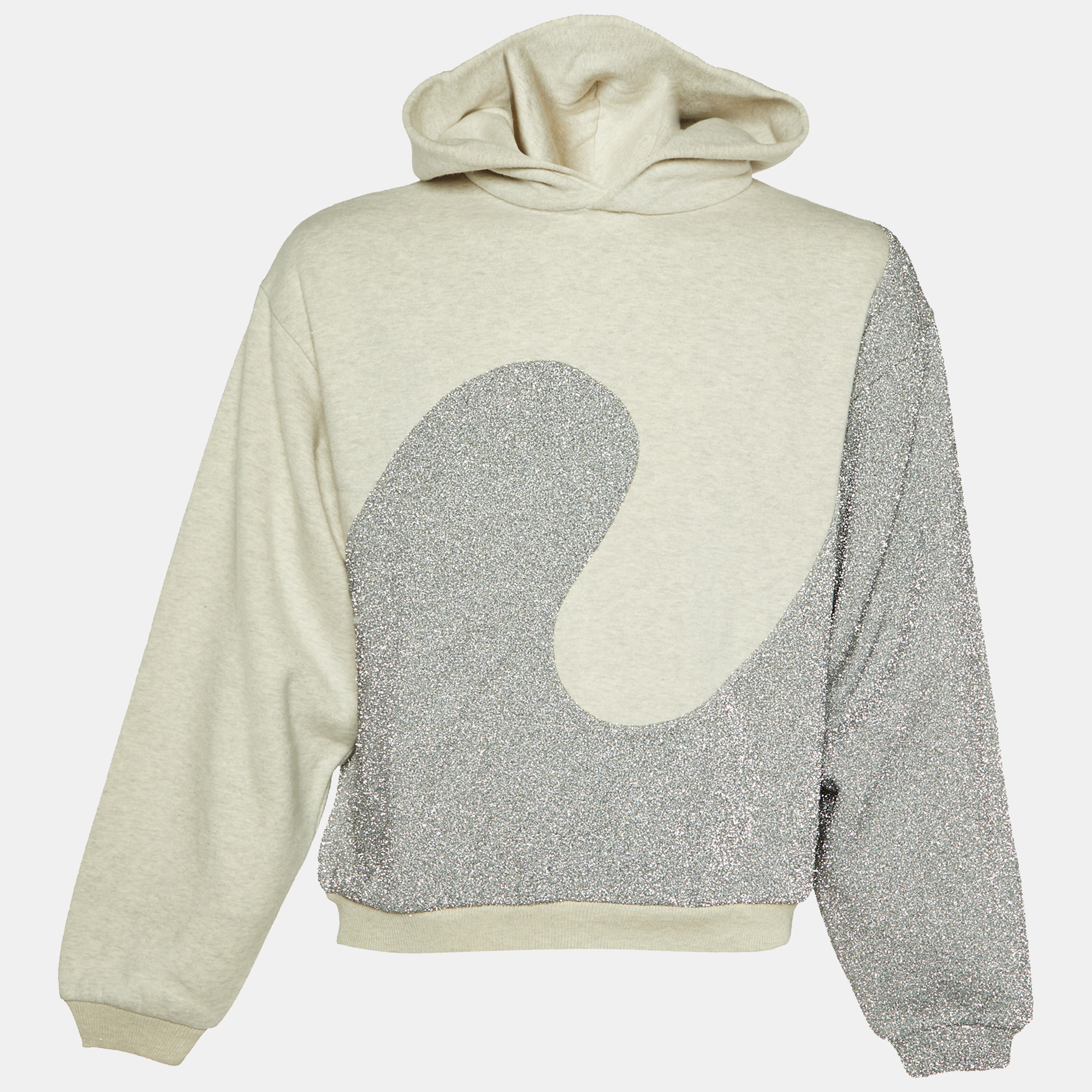 

Dior Homme x ERL Metallic Cotton Hooded Sweatshirt S, Grey