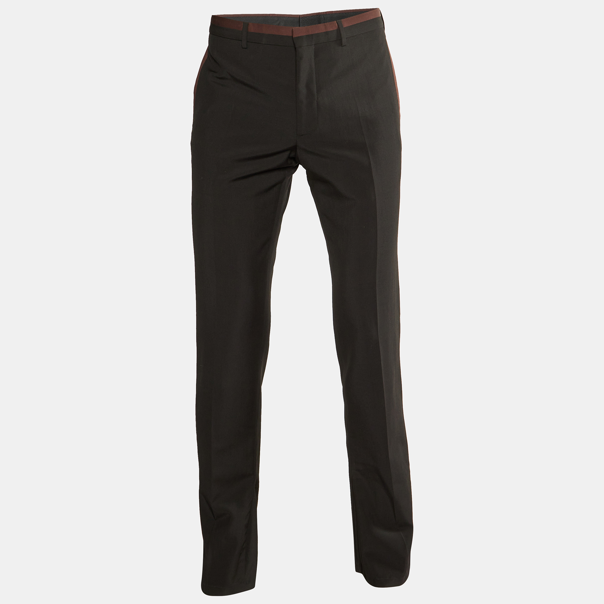 

Dior Homme Black Wool & Mohar Tailored Pants M
