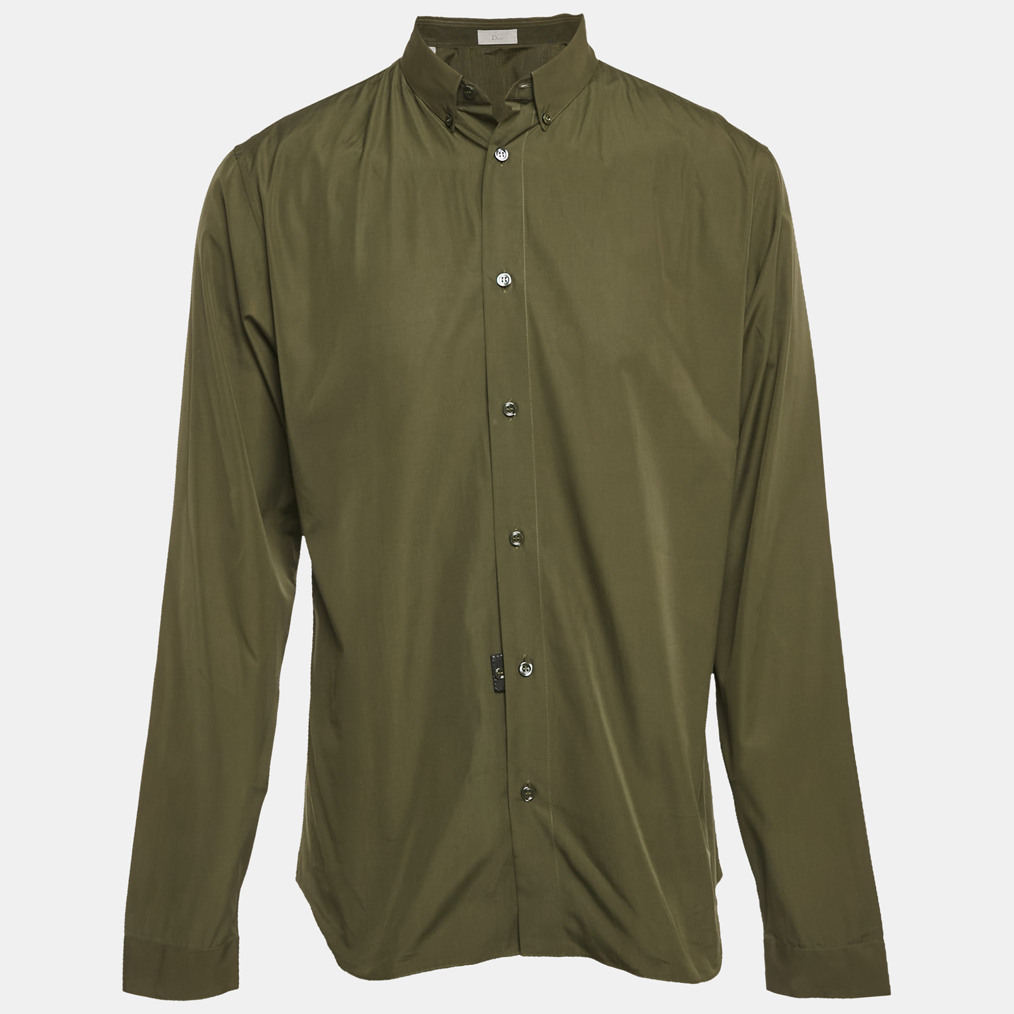 

Dior Homme Cotton Long Sleeve Shirt L, Green