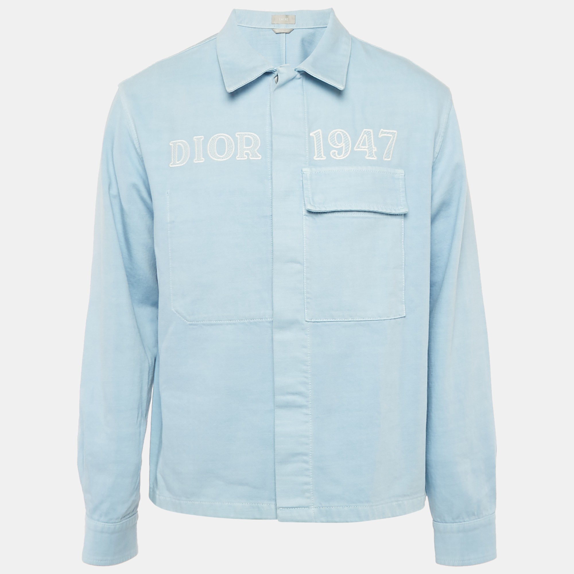

Dior Homme Blue 1947 Embroidered Denim Jacket M