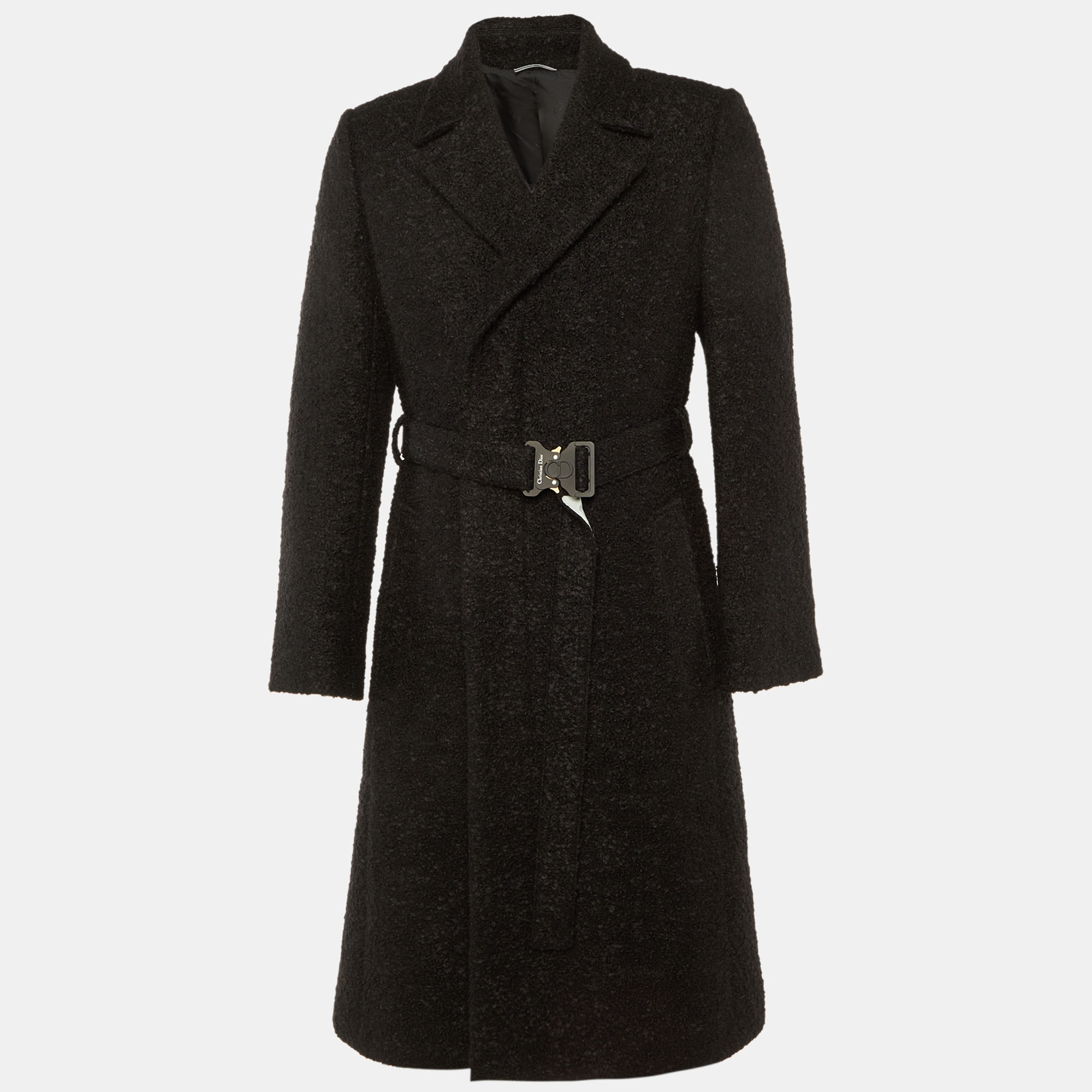 

Dior Homme Black Wool & Mohair Double Breasted Coat S