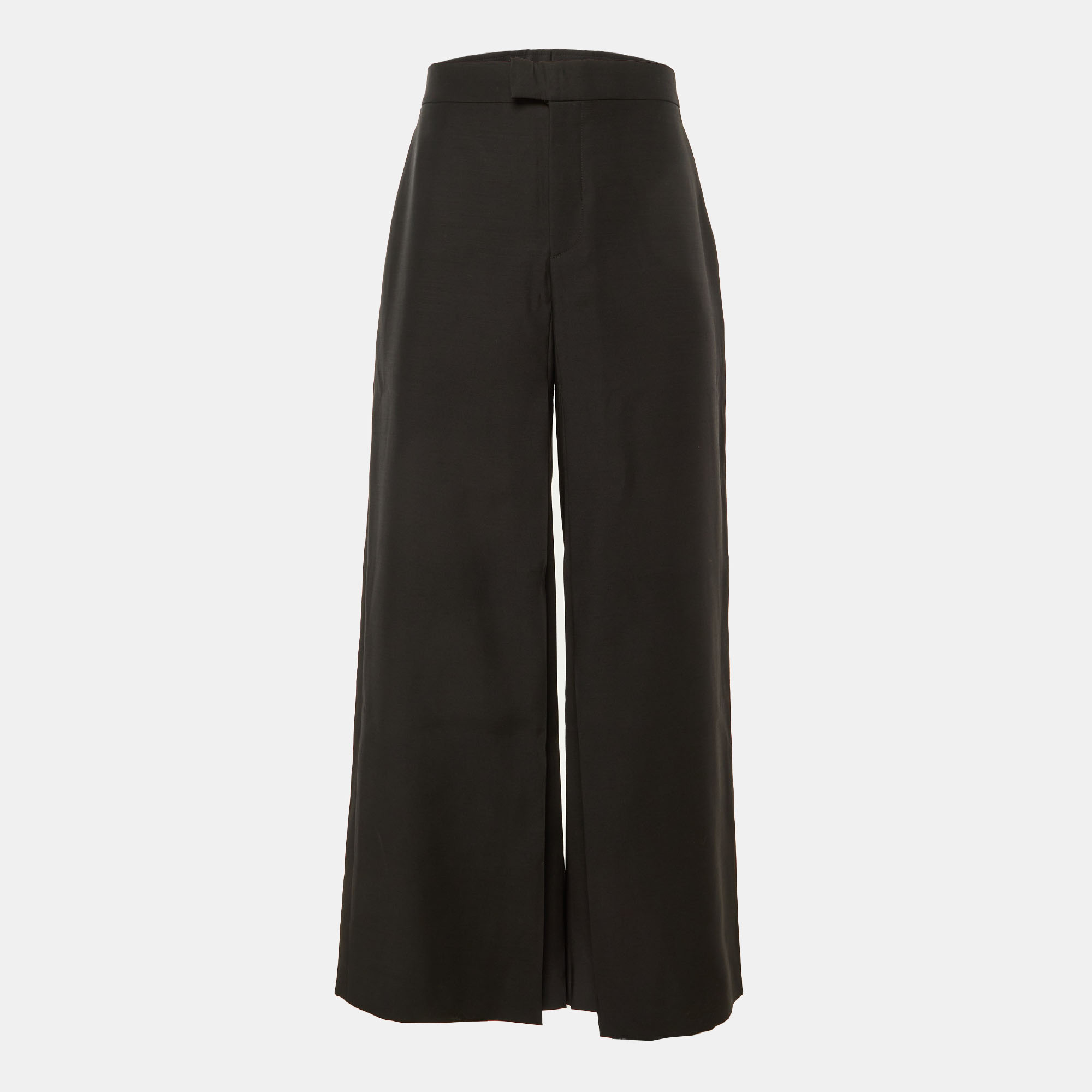 

Dior Homme Black Wool & Silk Pleated Flared Pants S