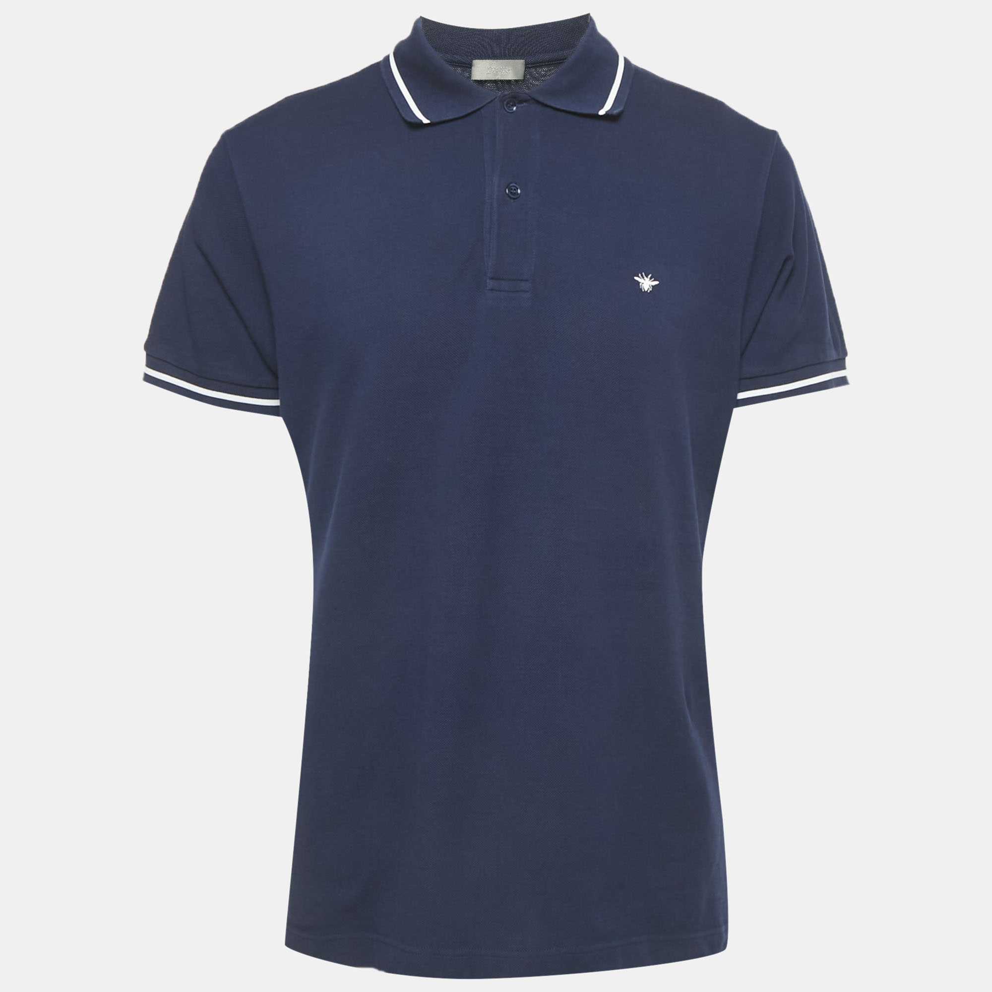 Click to view more detailed imagery on our partner's website Pre-owned Dior Blue Pique Polo T-shirt Xxl