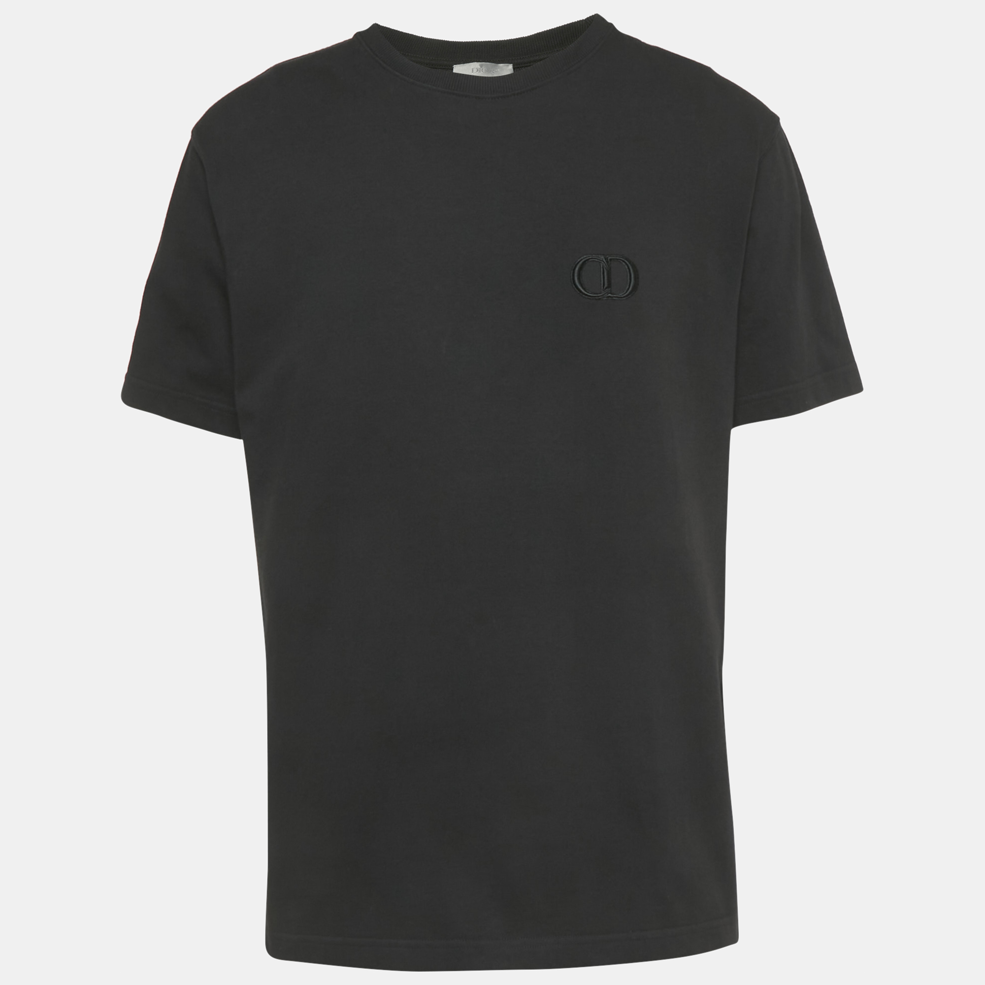

Dior Homme Black CD Embroidered Jersey T-Shirt L