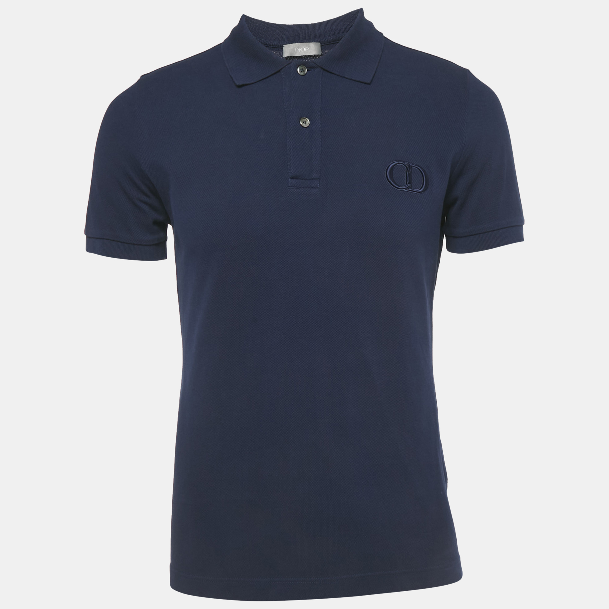 

Dior Homme Blue CD Embroidered Pique Polo T-Shirt M