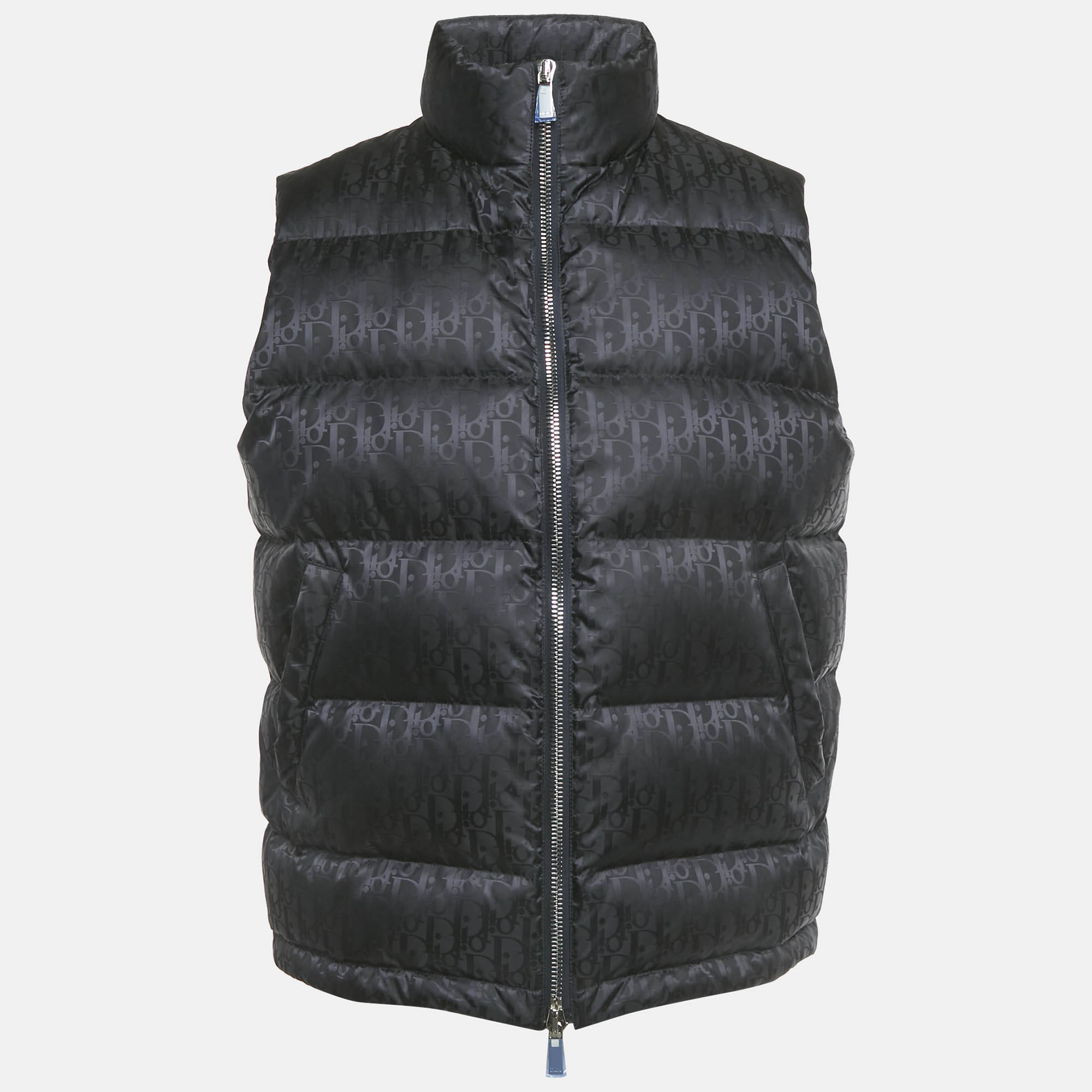 

Dior Homme Black Oblique Jacquard Down Vest L