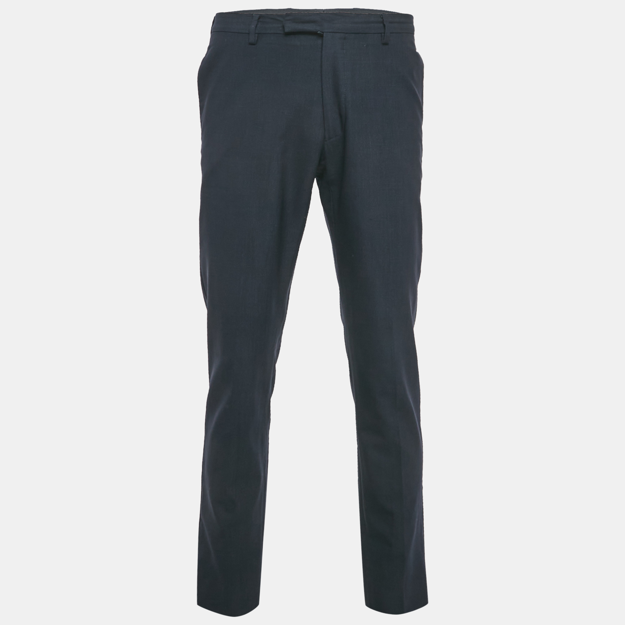 

Dior Homme Navy Blue Wool Formal Trousers L