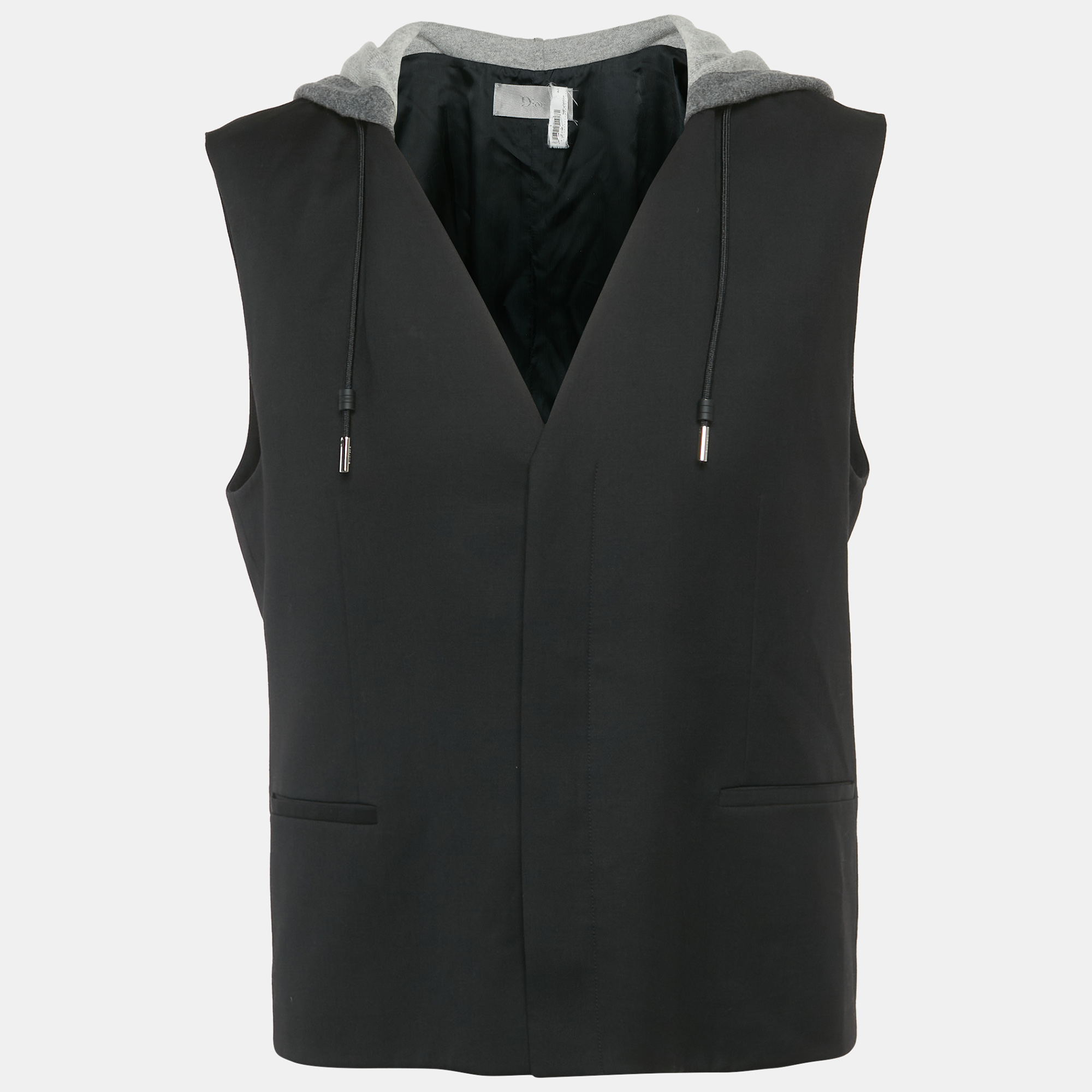 

Dior Homme Black Virgin Wool Suit Vest XL