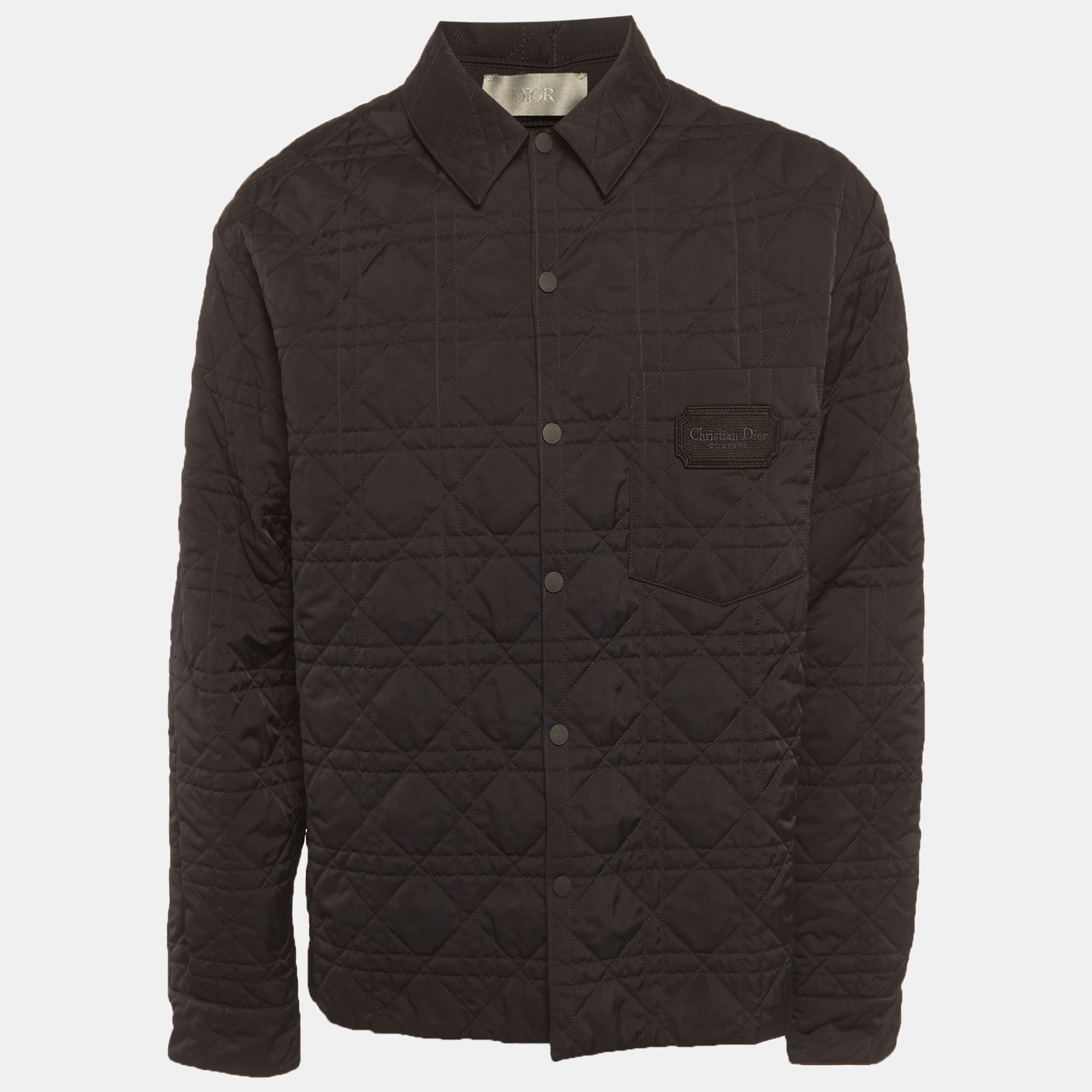 

Dior Homme Black Synthetic Quilted Jacket XXL