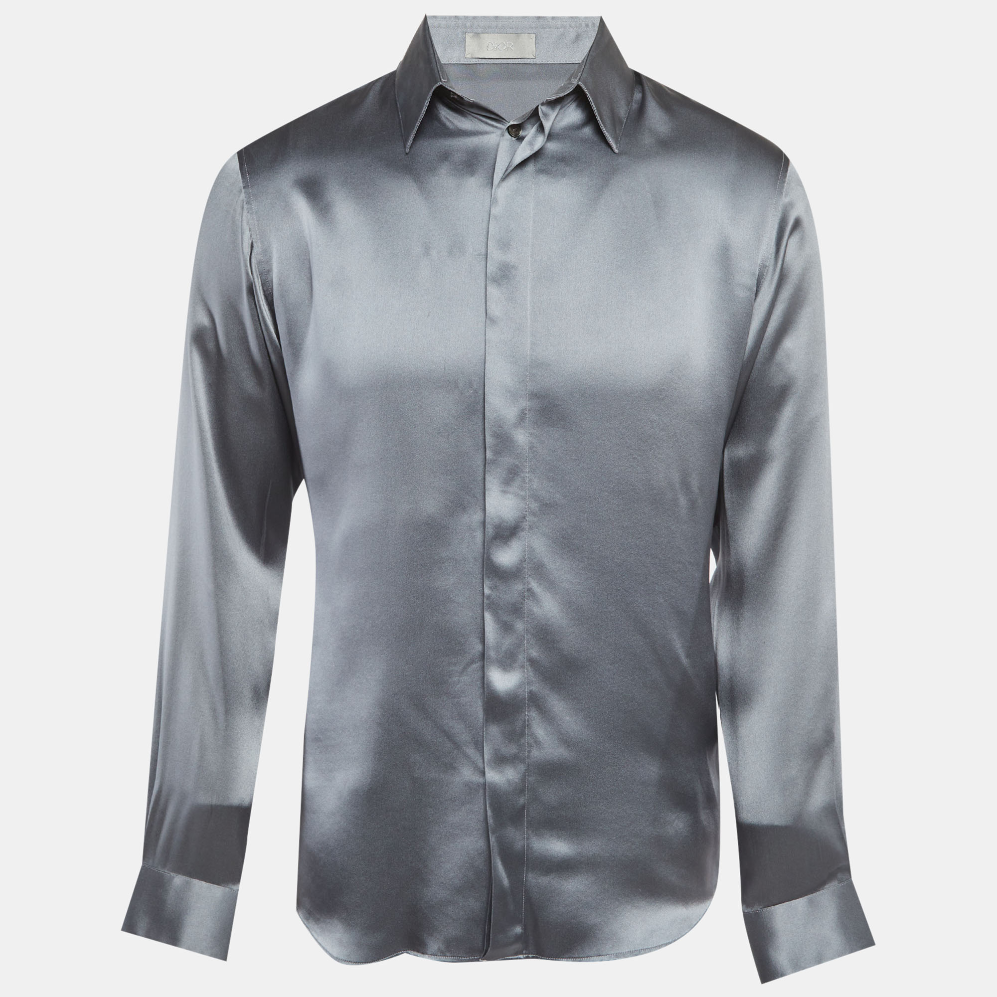 

Dior Homme Satin Long Sleeve Jacket M, Grey