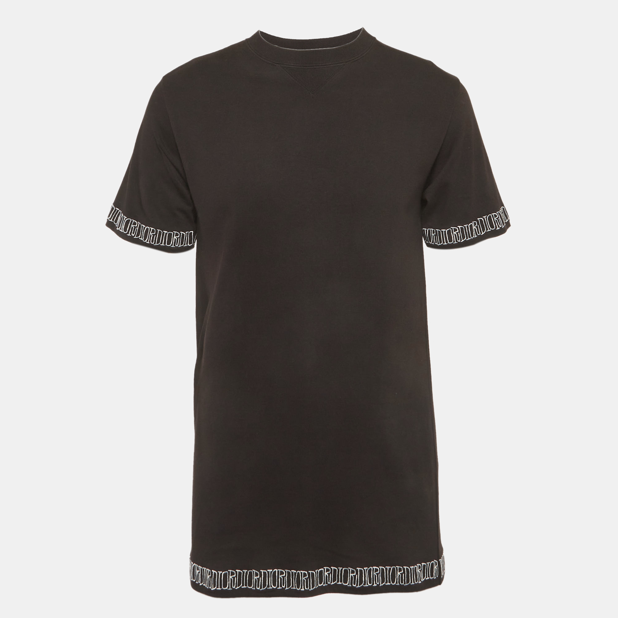

Dior Homme Black Logo Embroidered Jersey T-Shirt S