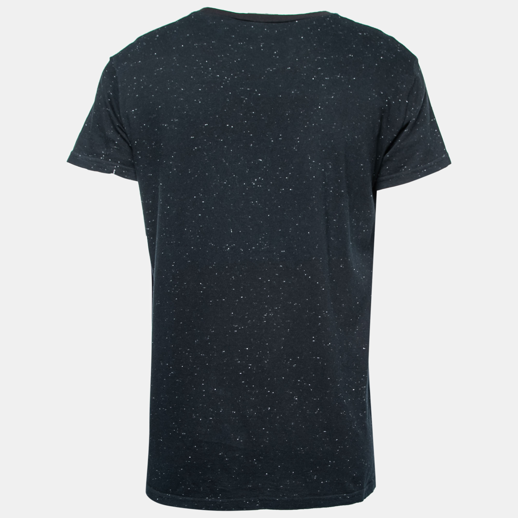 

Dior Homme Dark Blue Bee-Embroidered Cotton Crewneck T-Shirt