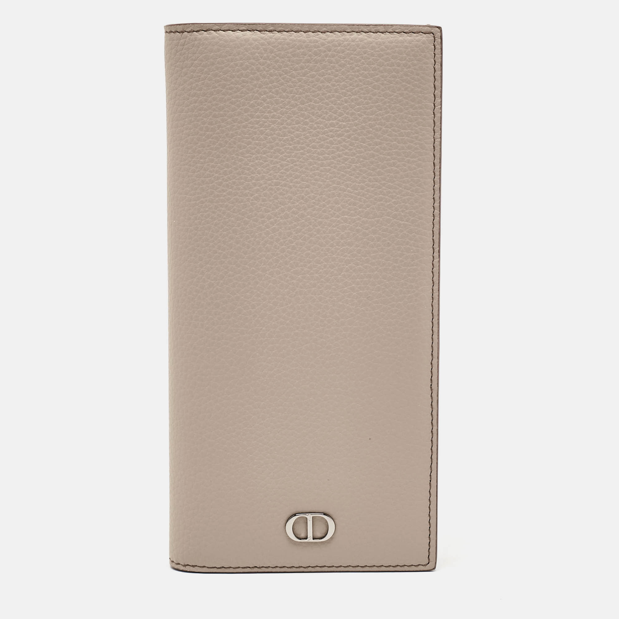 

Dior Beige Leather Long Vertical Wallet