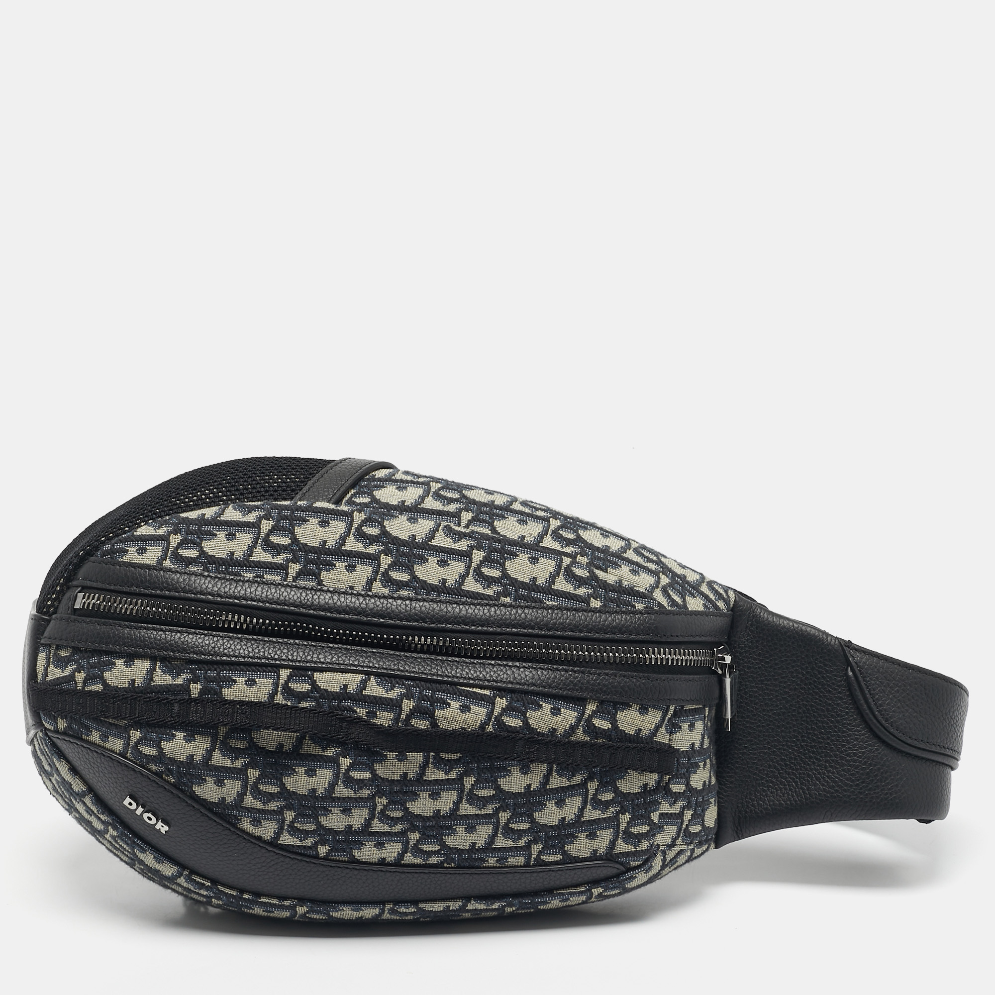 

Dior Navy Blue Oblique Canvas Scarab Crossbody Bag