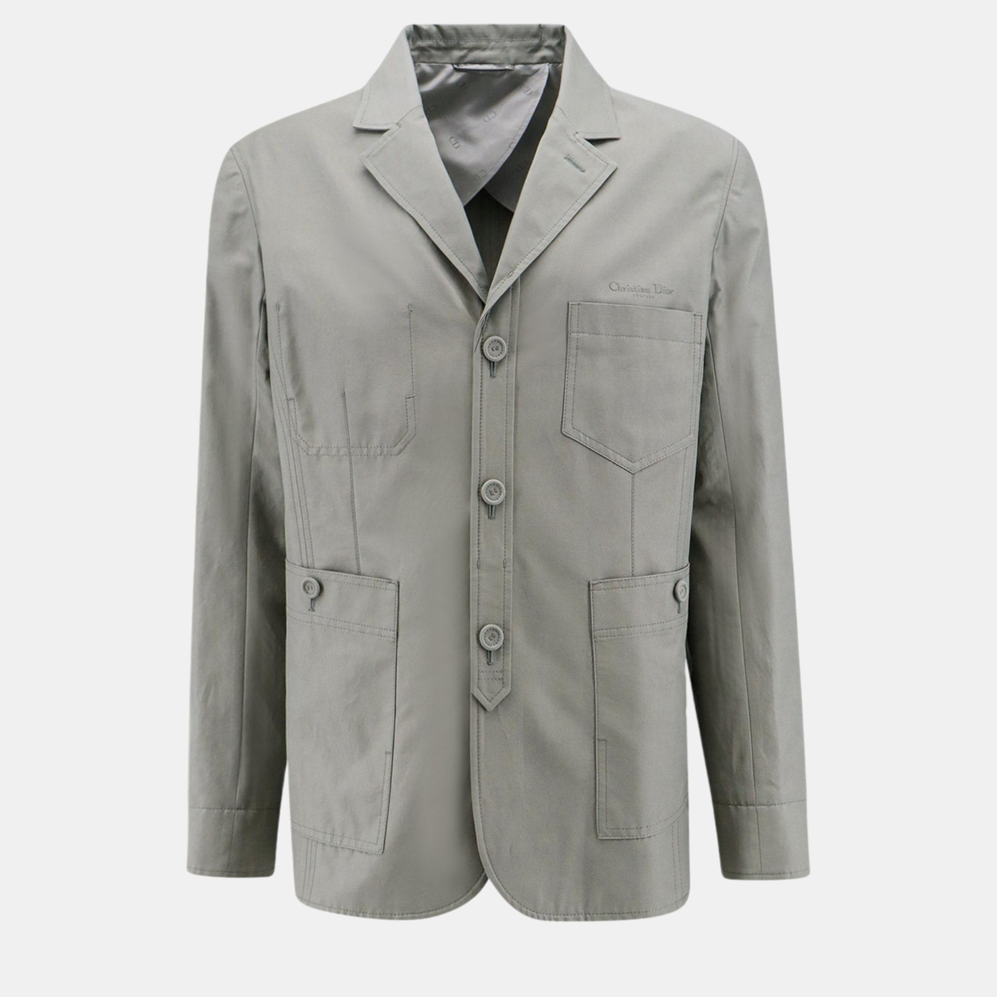 

Dior Grey Cotton Blend Blazer