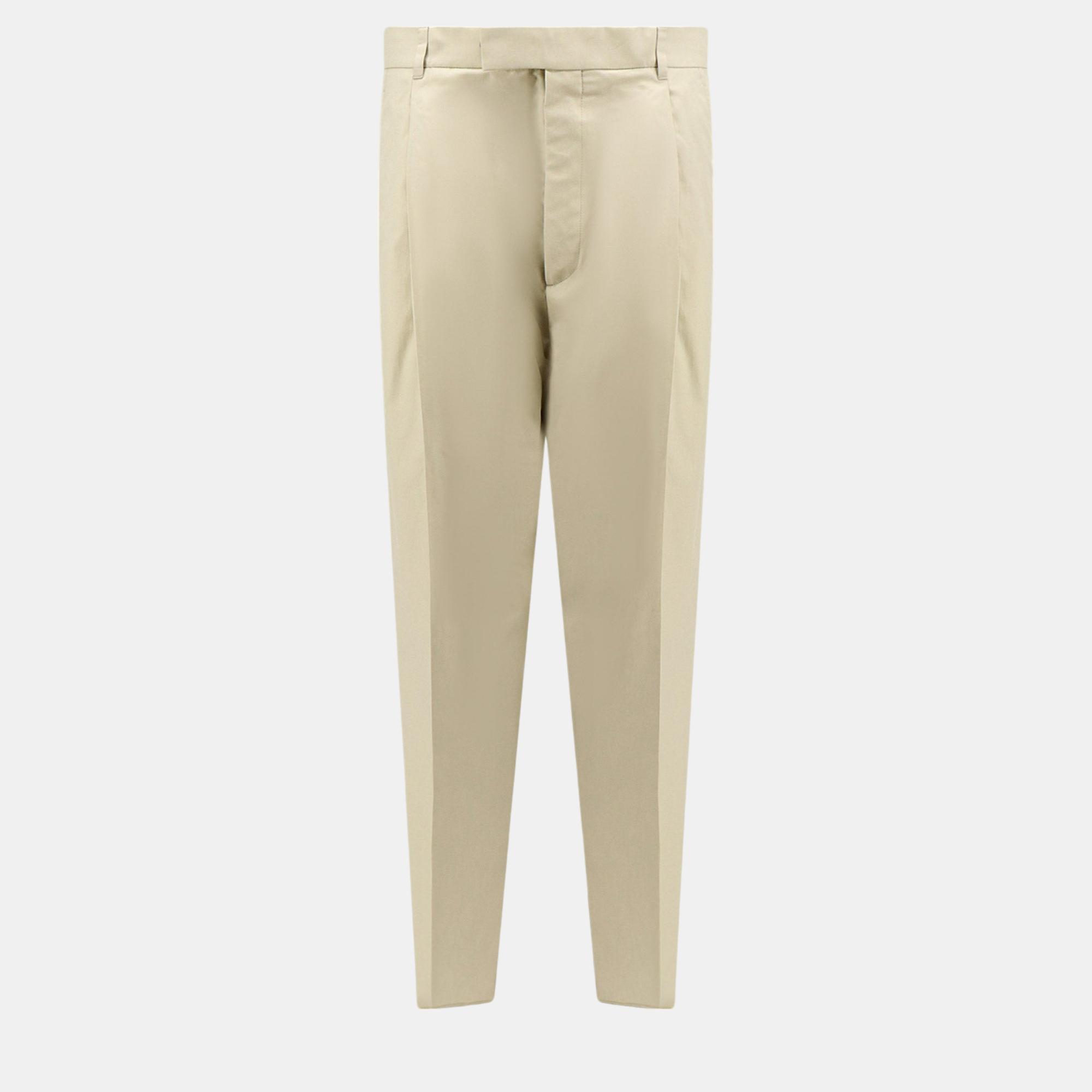 

Dior Beige Cotton And Silk Casual Fit Trouser