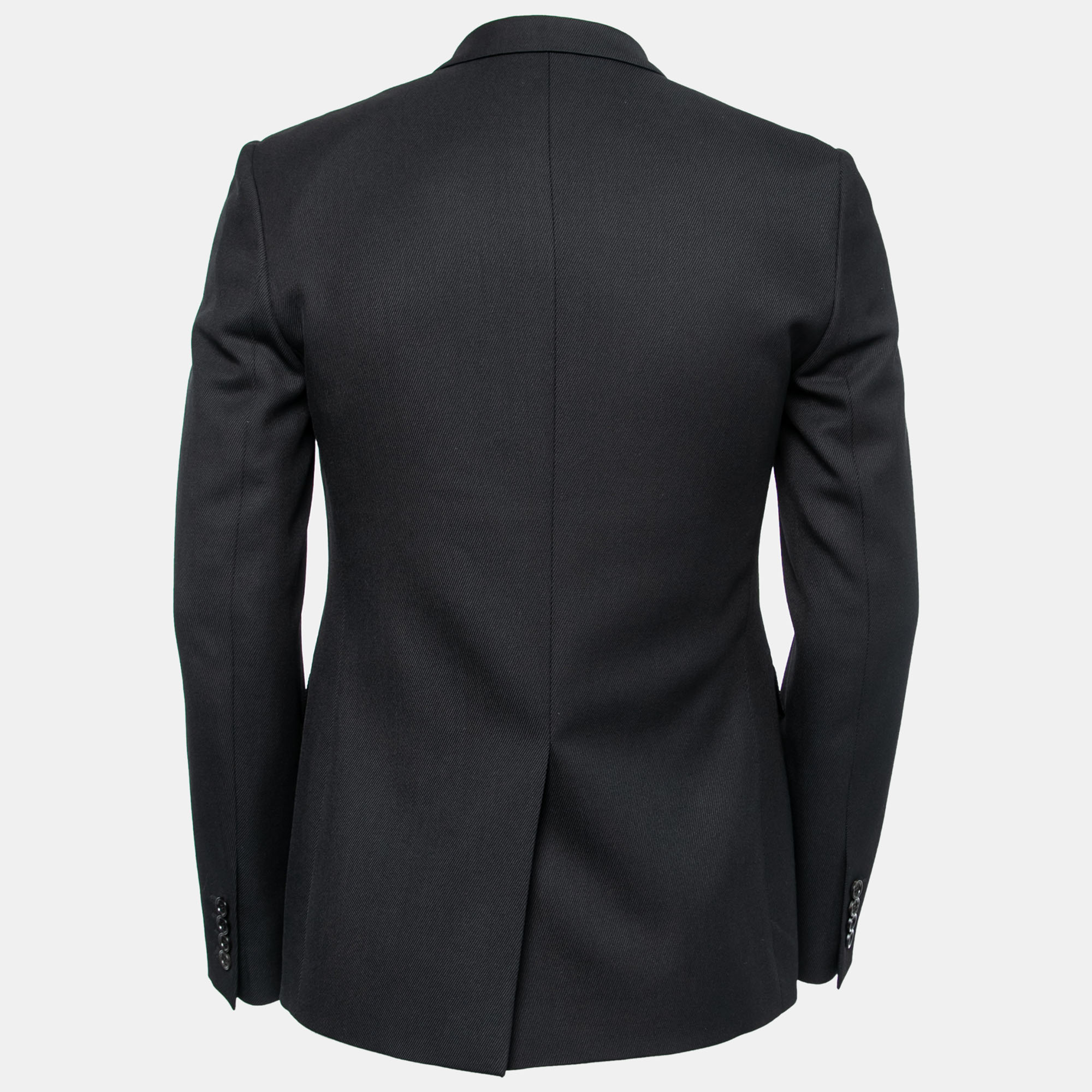 

Dior Homme Black Wool Metal Studded Single-Breasted Jacket