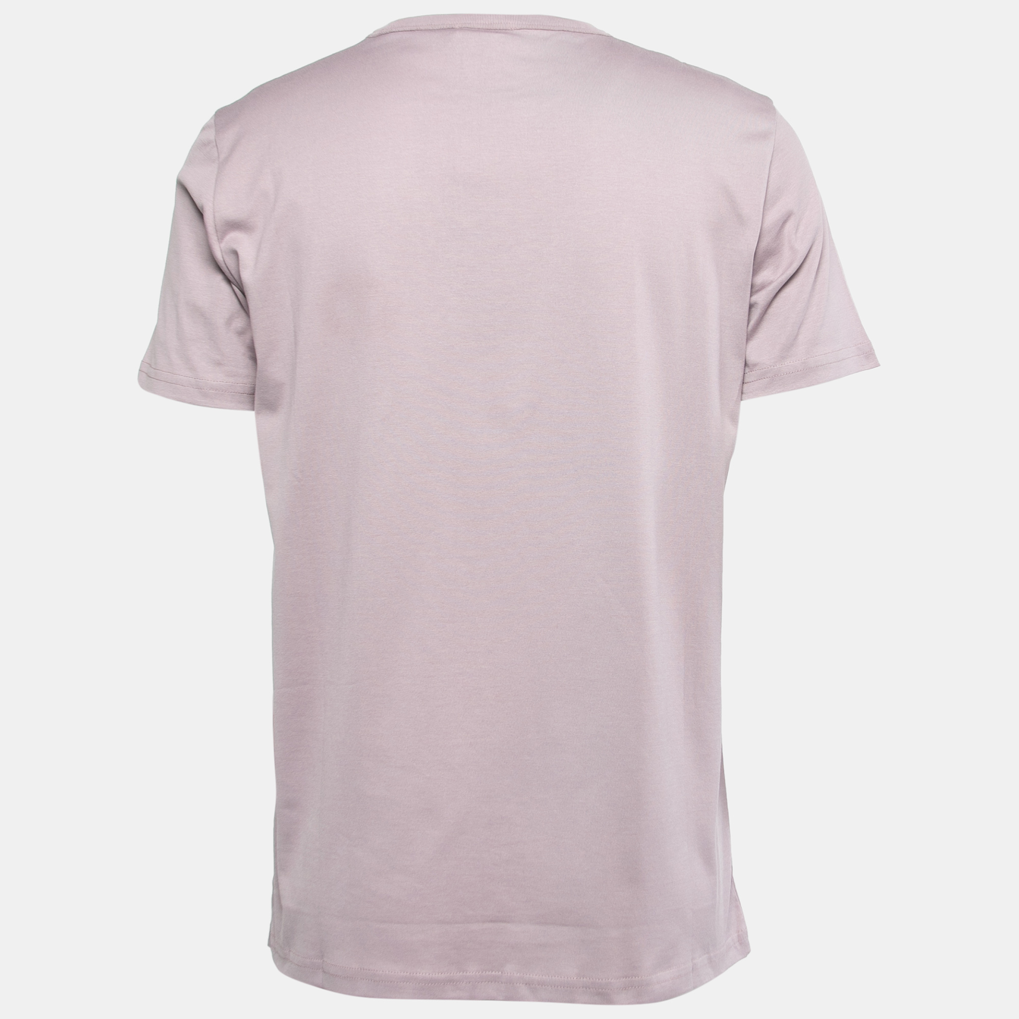 

Dior Homme Mauve CD Icon Cotton Crew Neck T-Shirt, Pink