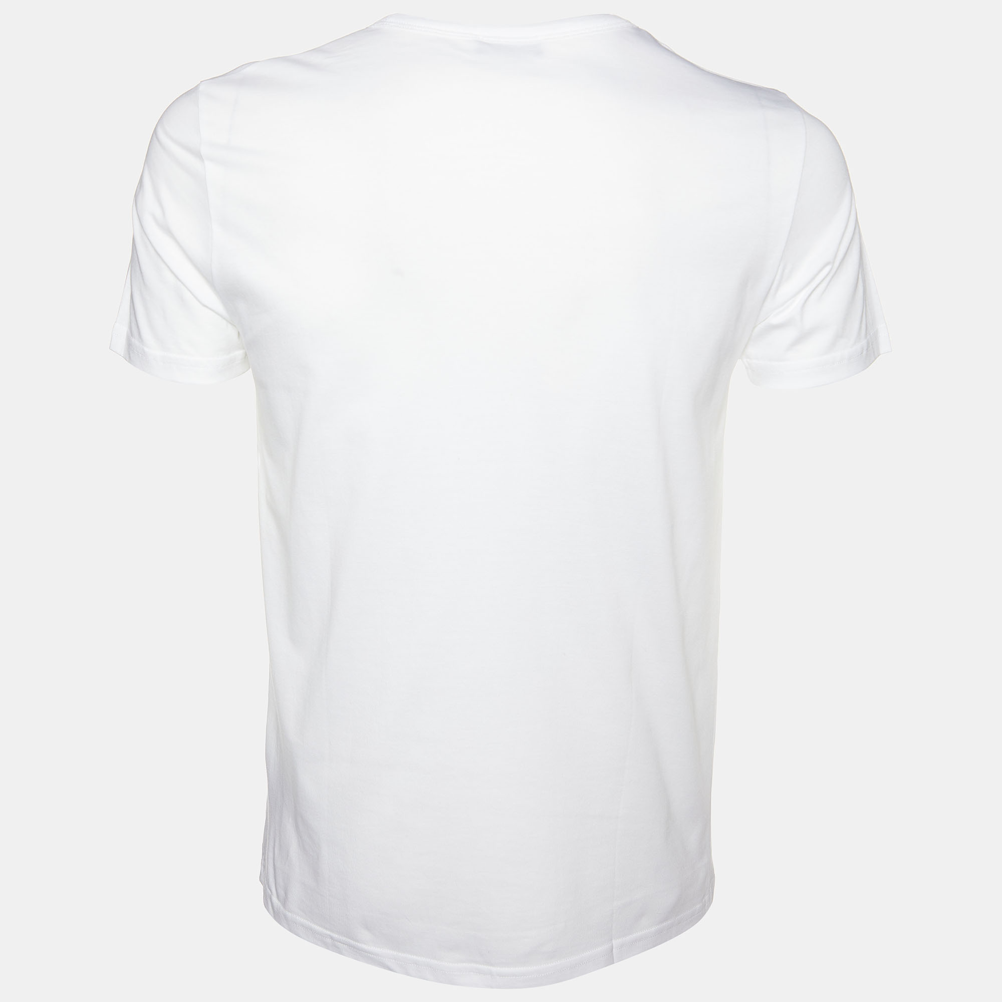 

Dior Homme White Logo Embroidered Cotton Knit T-Shirt