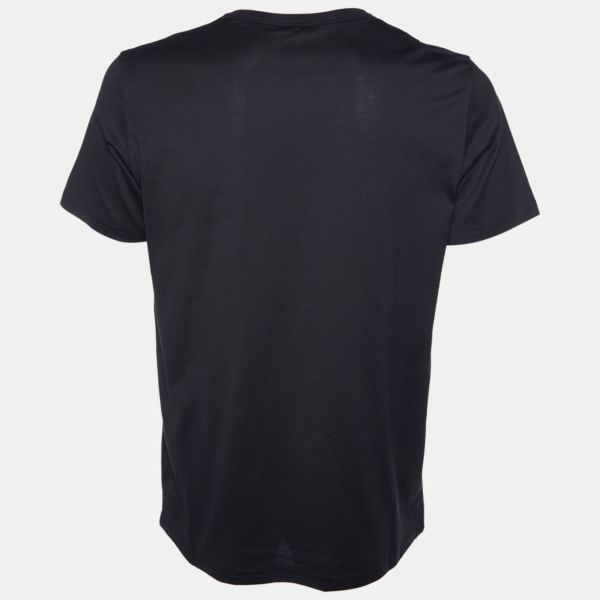 

Dior Homme Black Logo Embroidered Cotton Knit T-Shirt