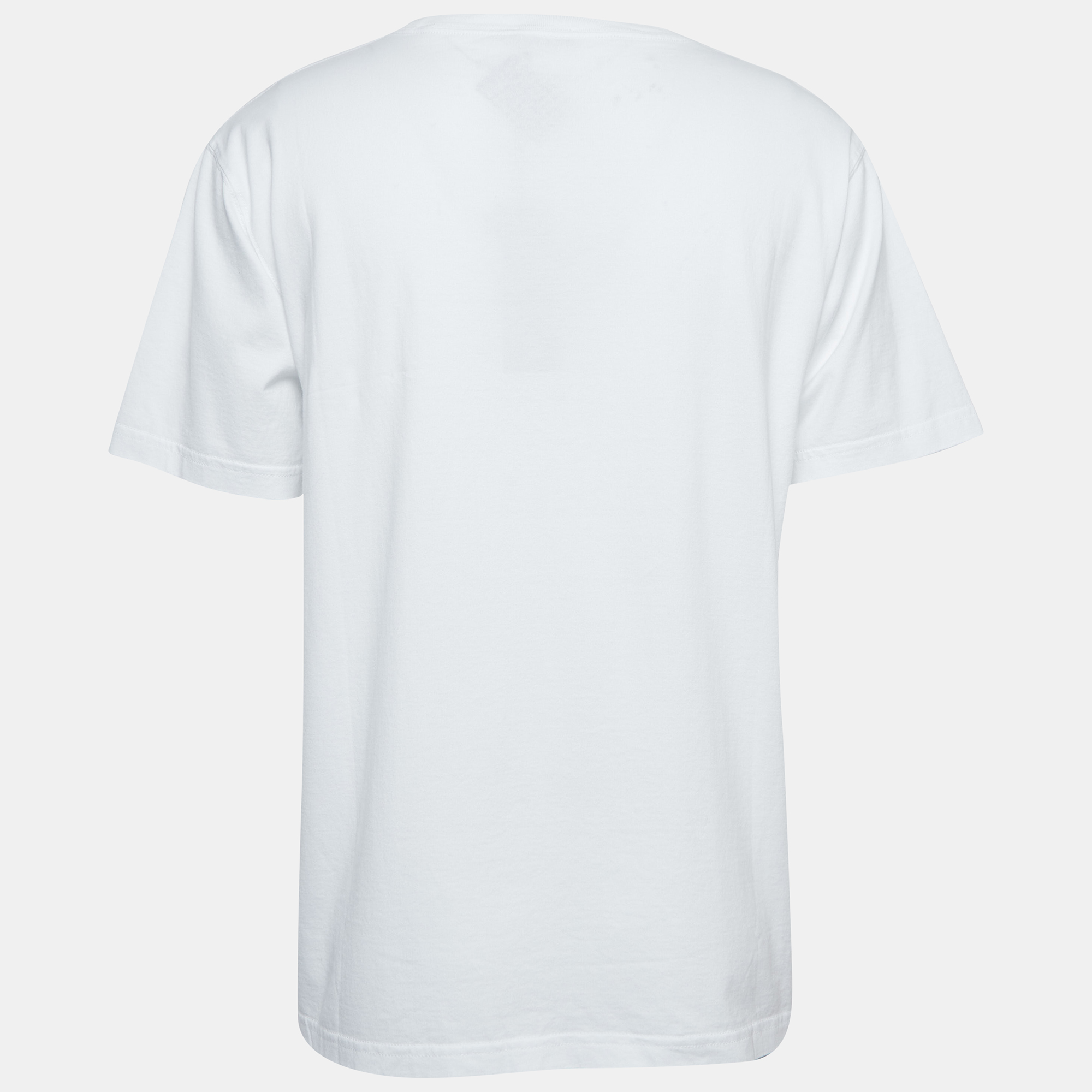 

Dior Homme White Embroidered Cotton Half Sleeve T-Shirt