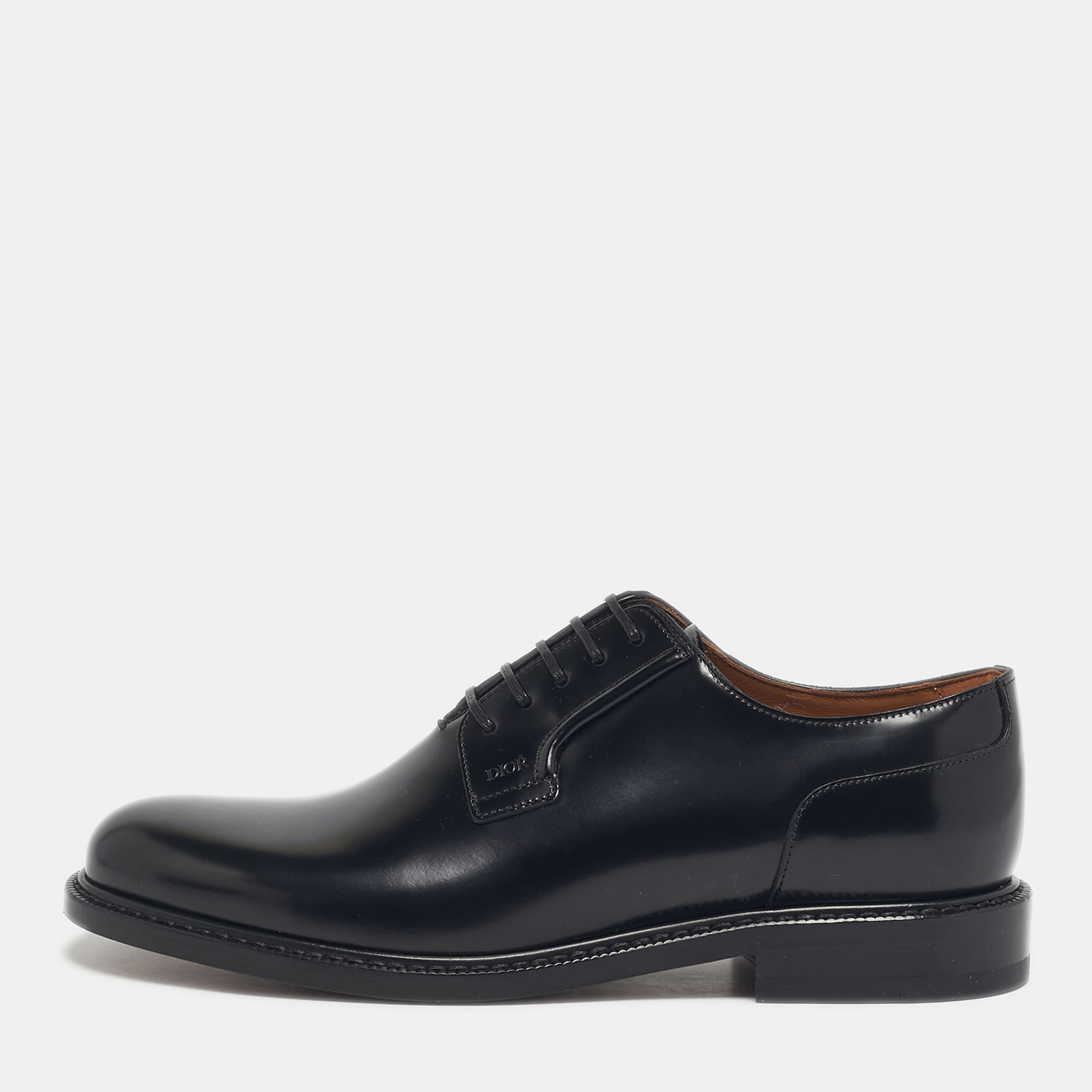 

Dior Black Leather Lace Up Derby Size