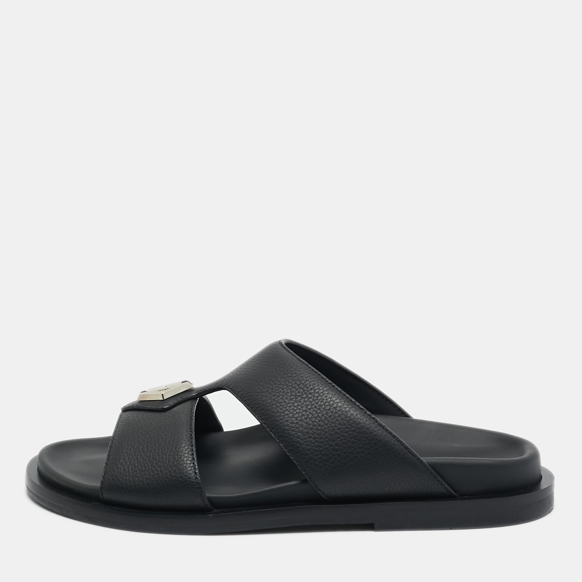 

Dior Black Leather Alias Flat Slides Size
