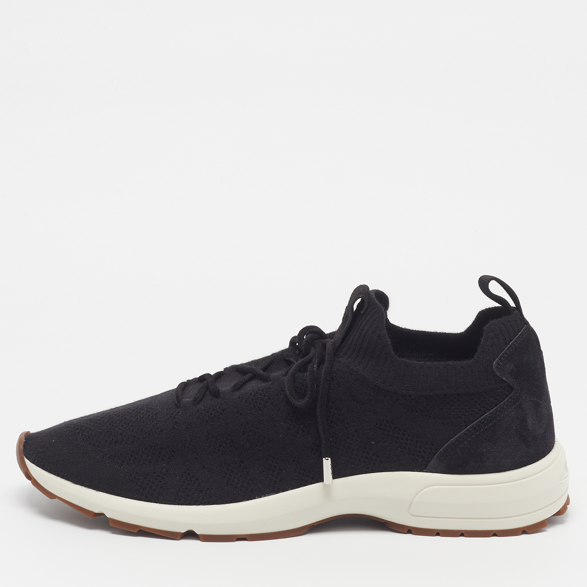 

Dior B80 Lounge Size  Black Knit Fabric and Suede Low Top Sneakers