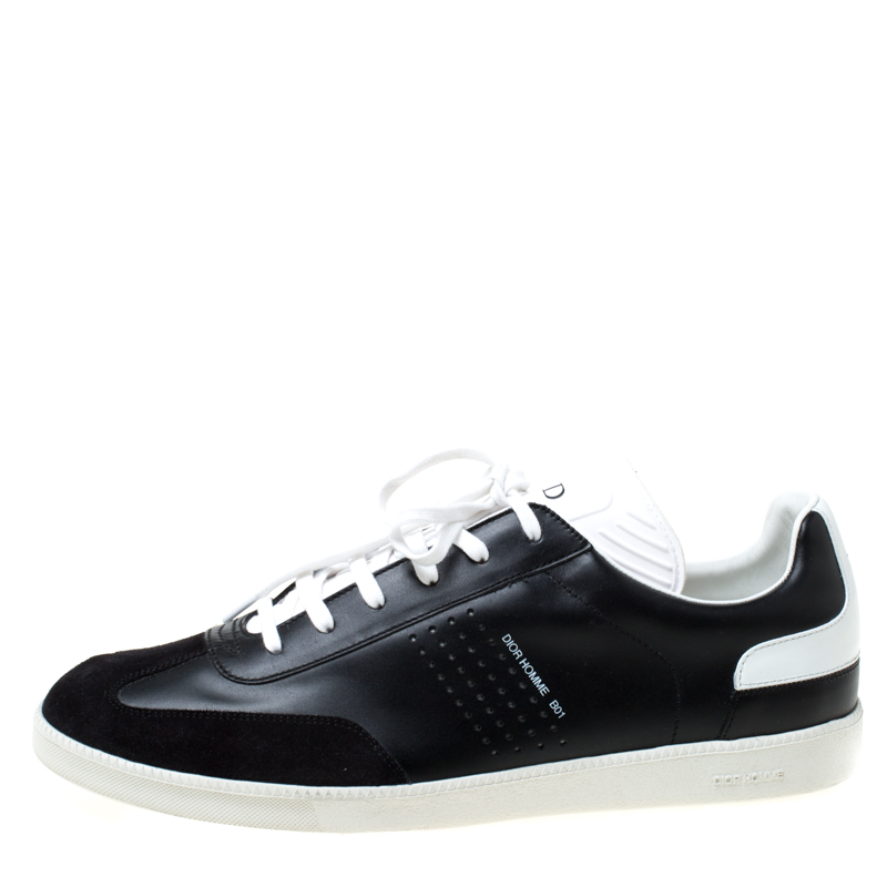 

Dior Homme Monochrome Leather And Suede Sneakers Size, Black